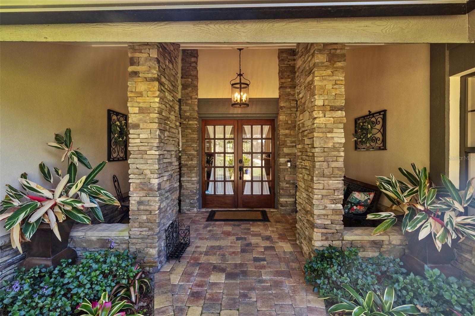 Gorgeous stone entranceway