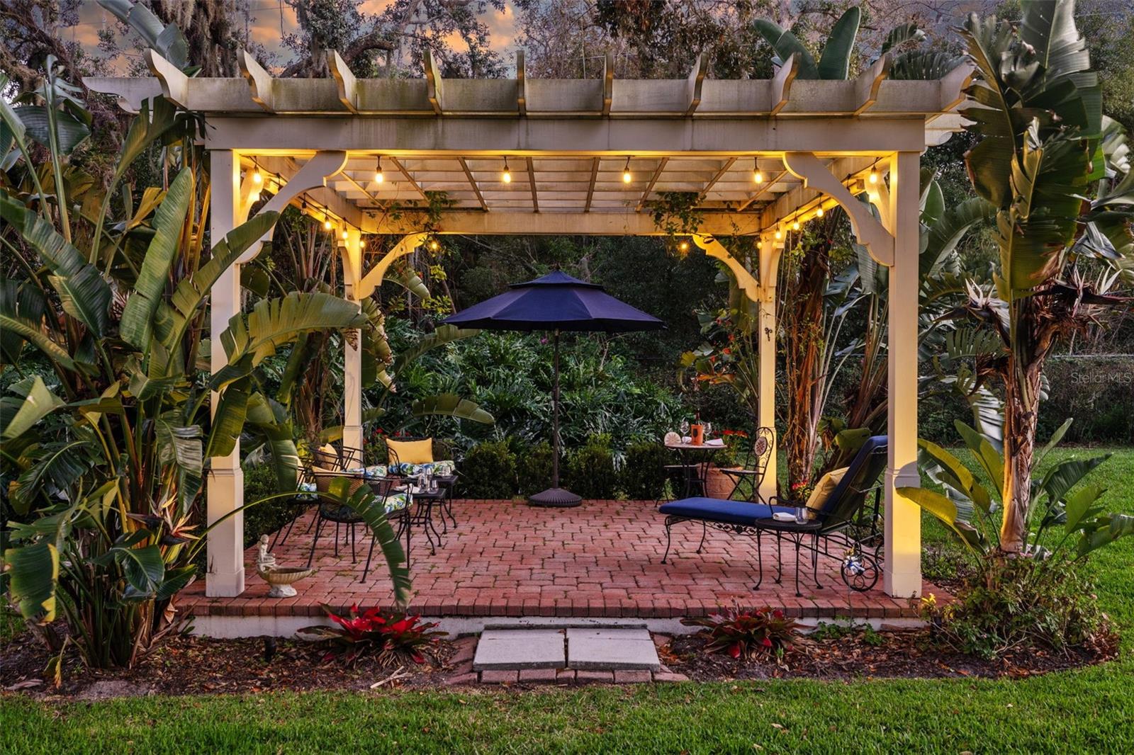 Enjoy the outdoors in the pergola out back!