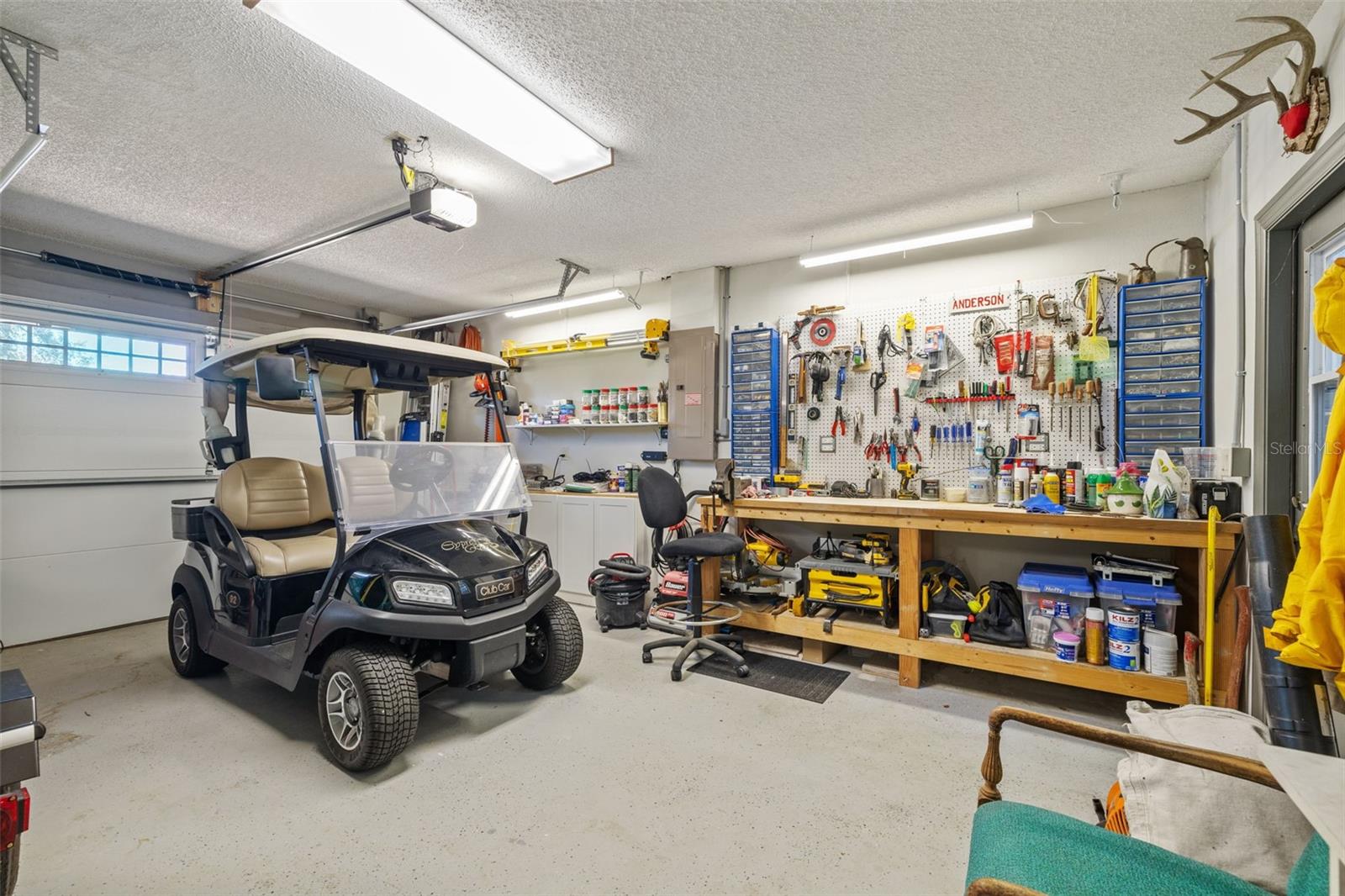 Even enough room for a work bench!