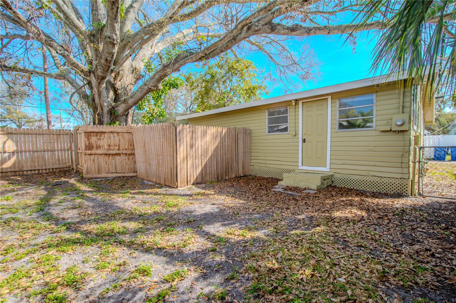 Unit 2 - fenced in backyard