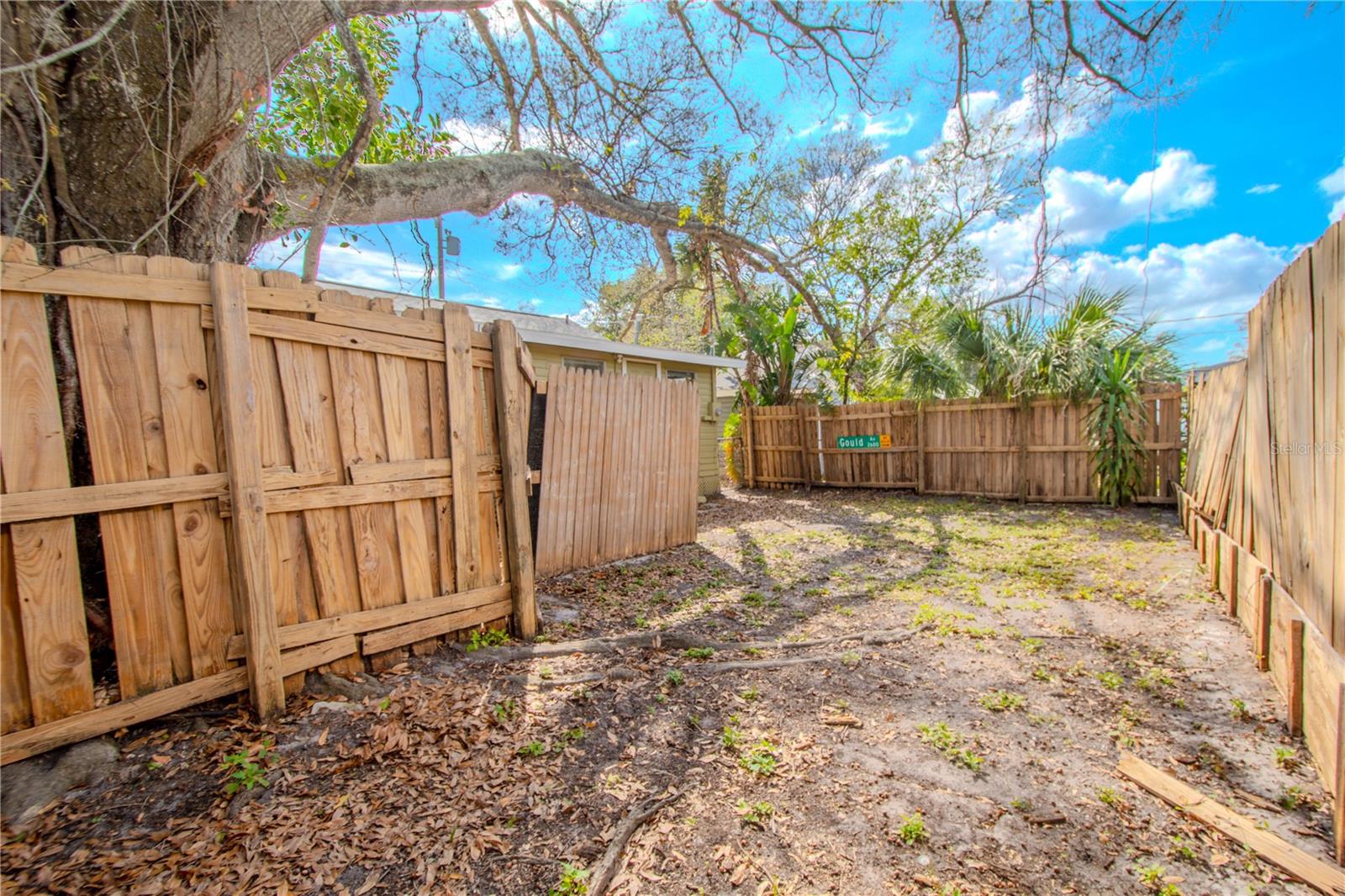 Unit 2 - fenced in backyard