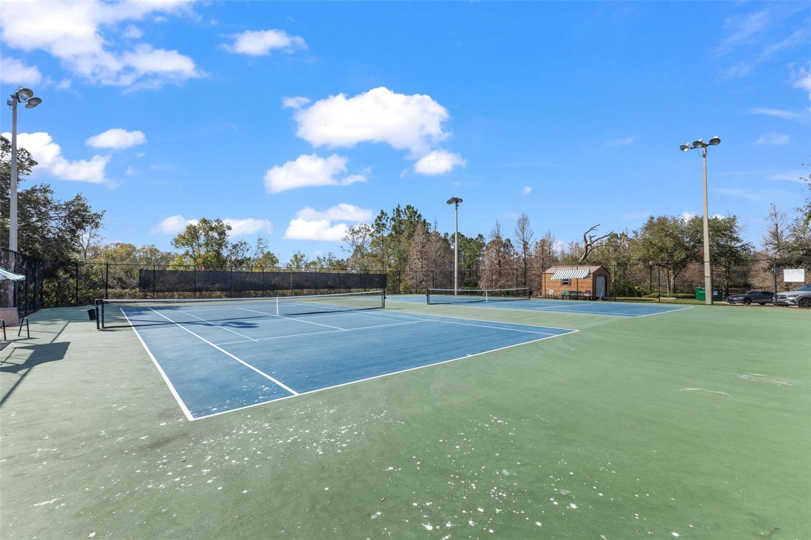 Tennis and pickleball courts