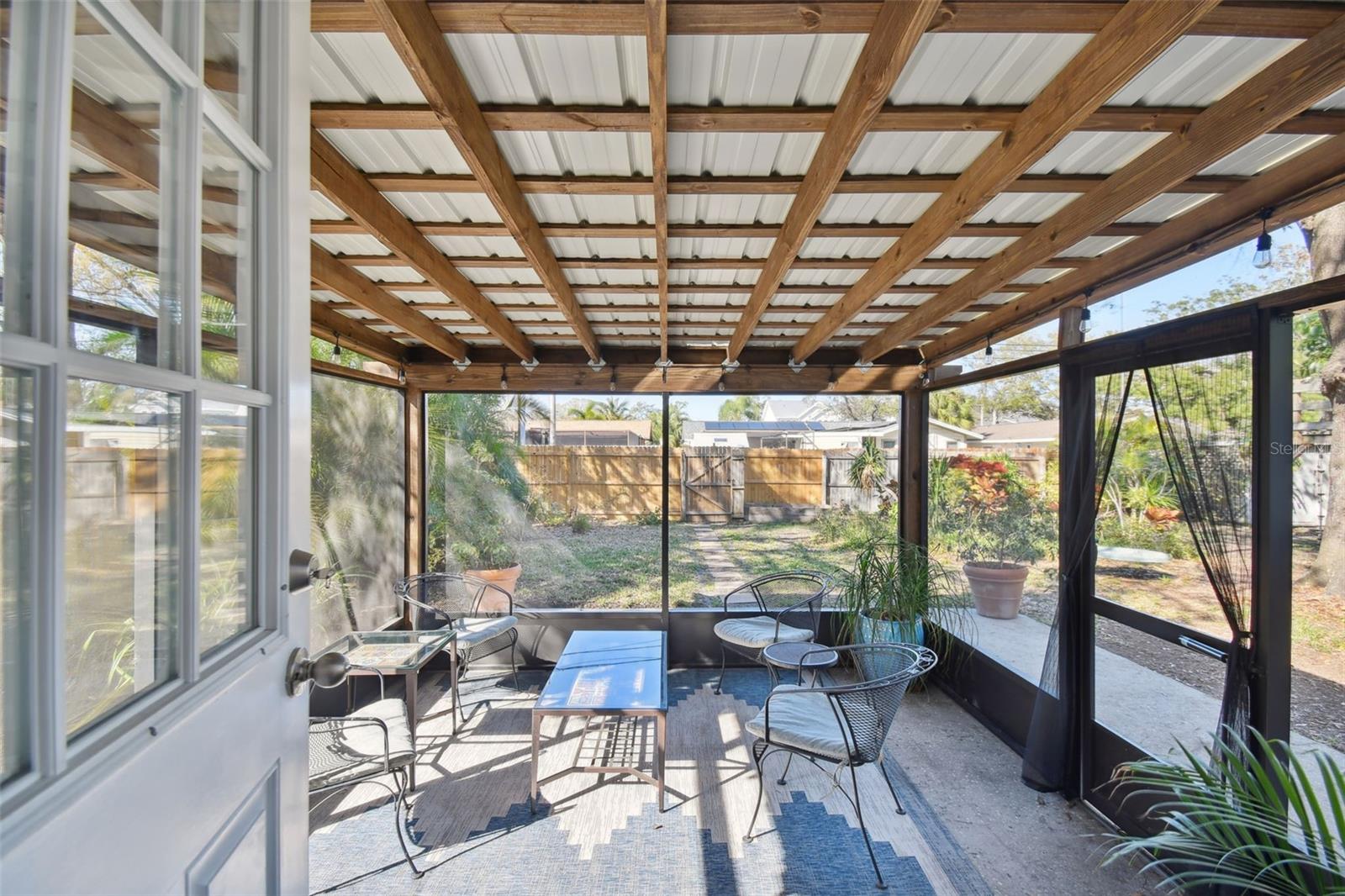 Screened porch