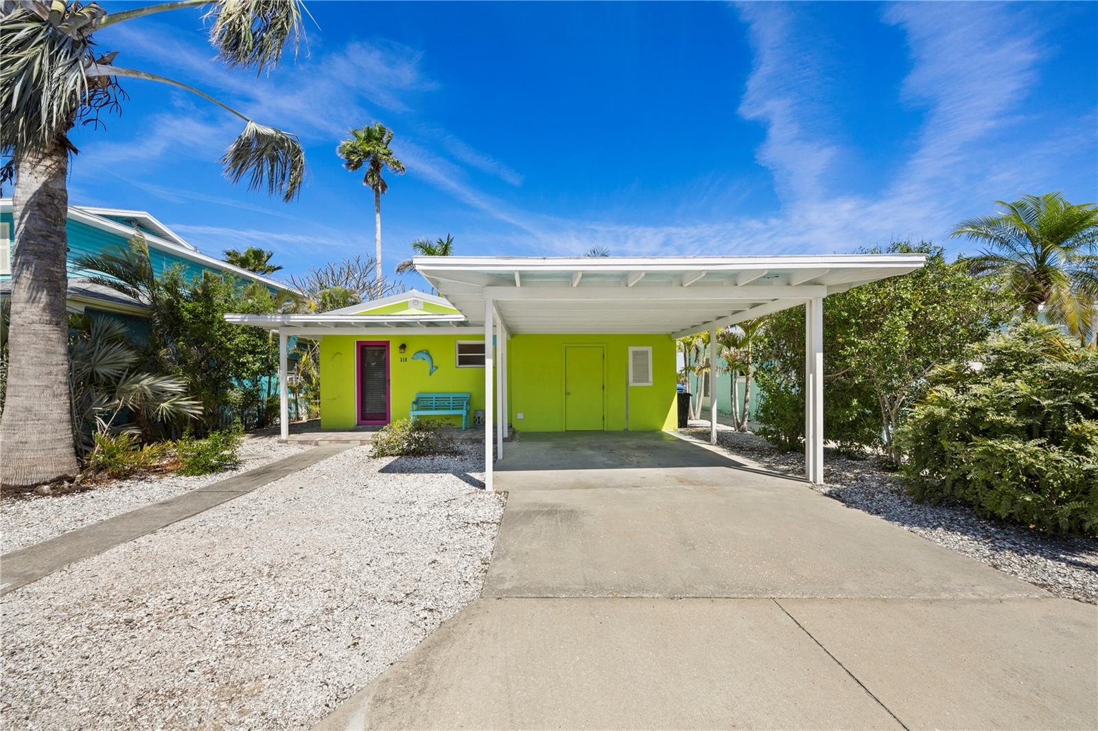 Front Exterior with Carport