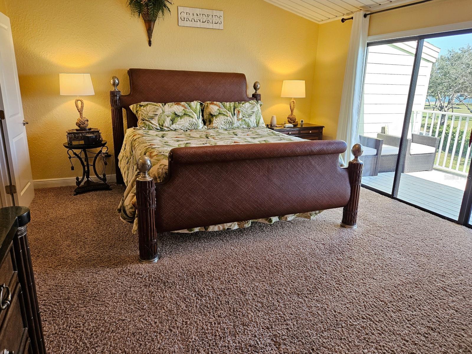 Primary bedroom on the 3rd floor with its own private balcony