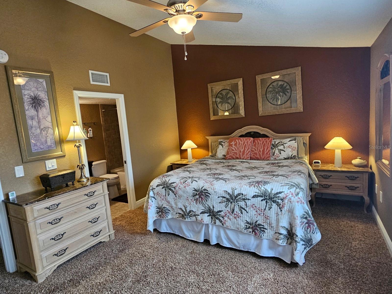 2nd King Bedroom on the third floor with its own en suite bath - furniture included