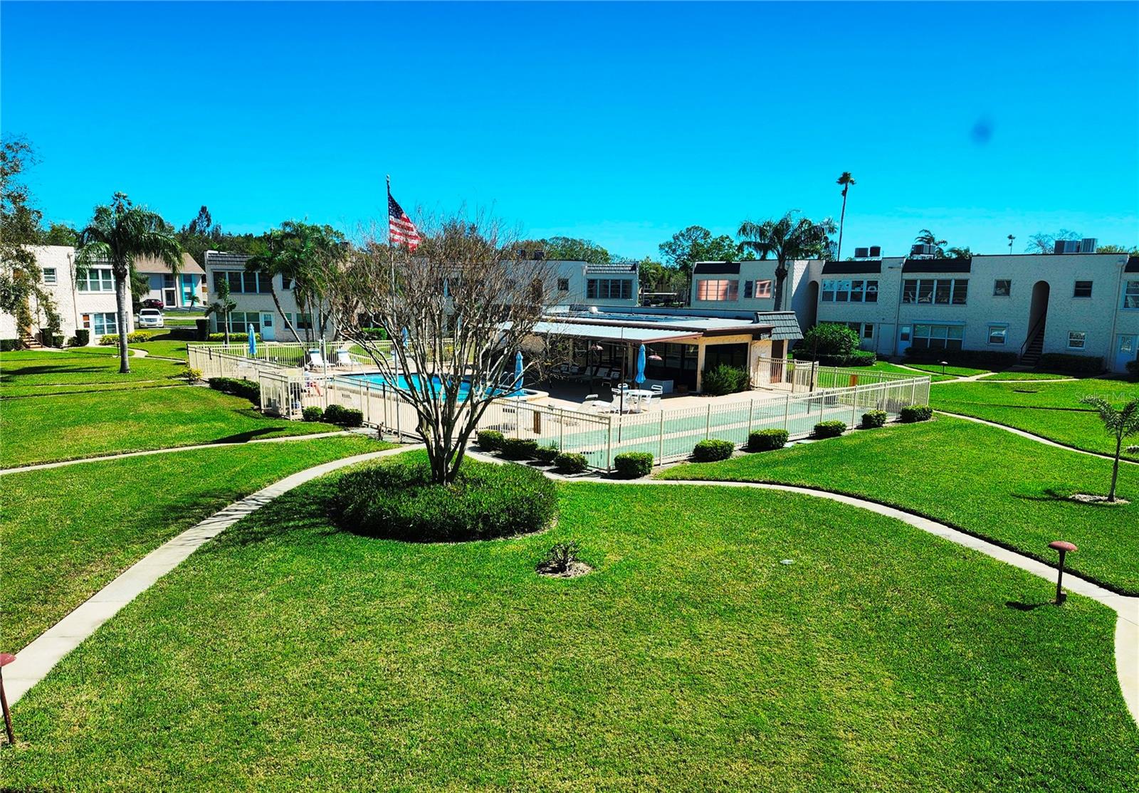 Florida Room View of Pool and Clubhouse