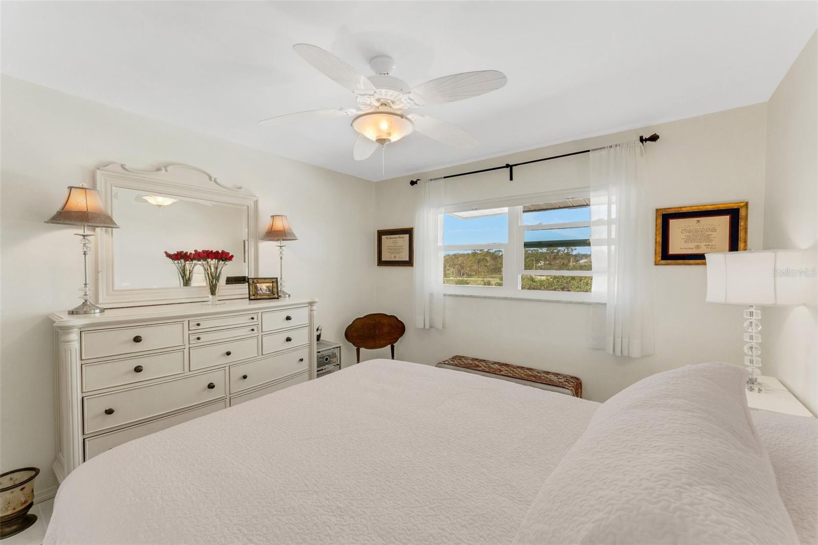 Second Bedroom with View of Canal