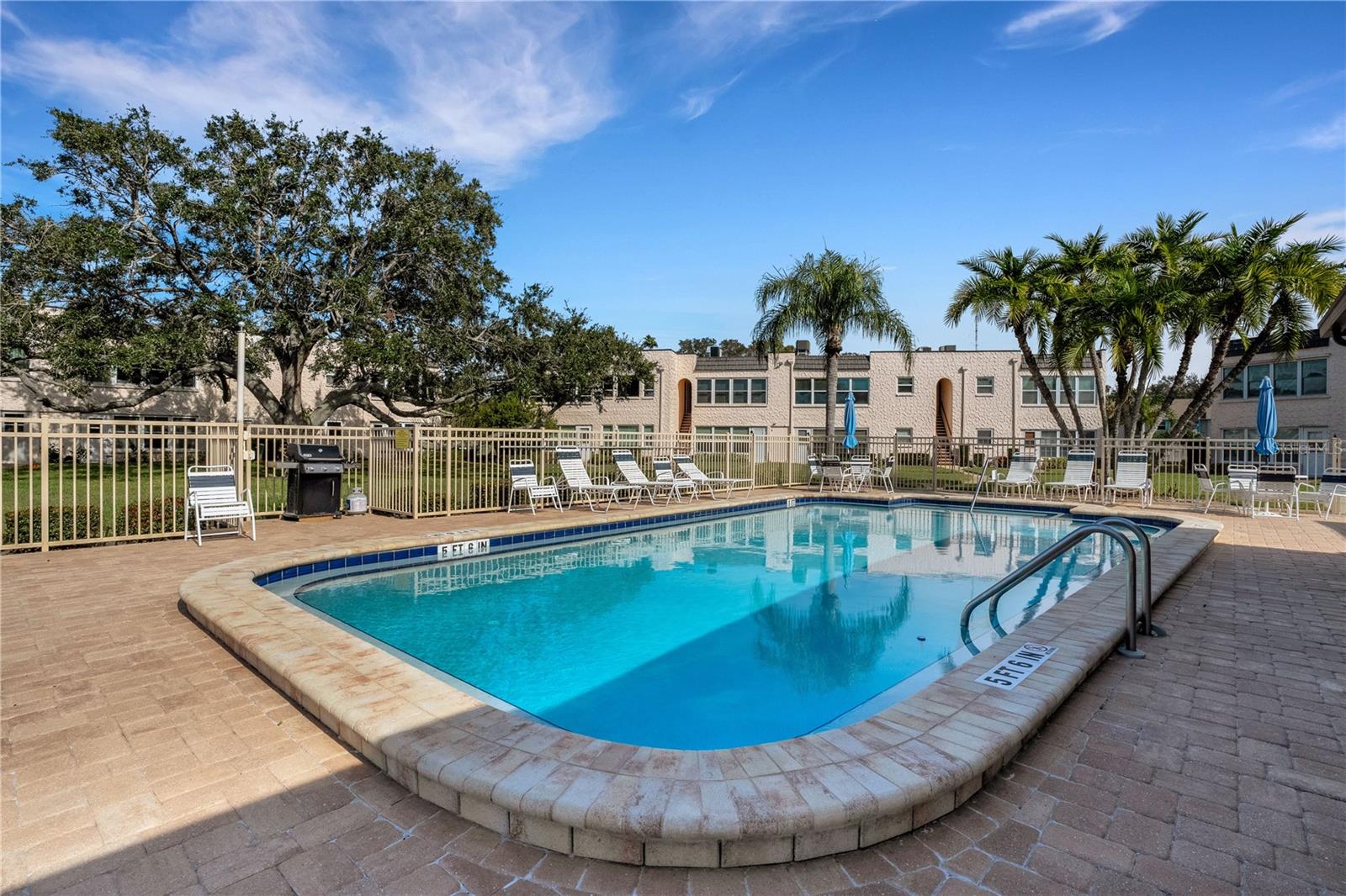 Pool Deck With BBQ Grill