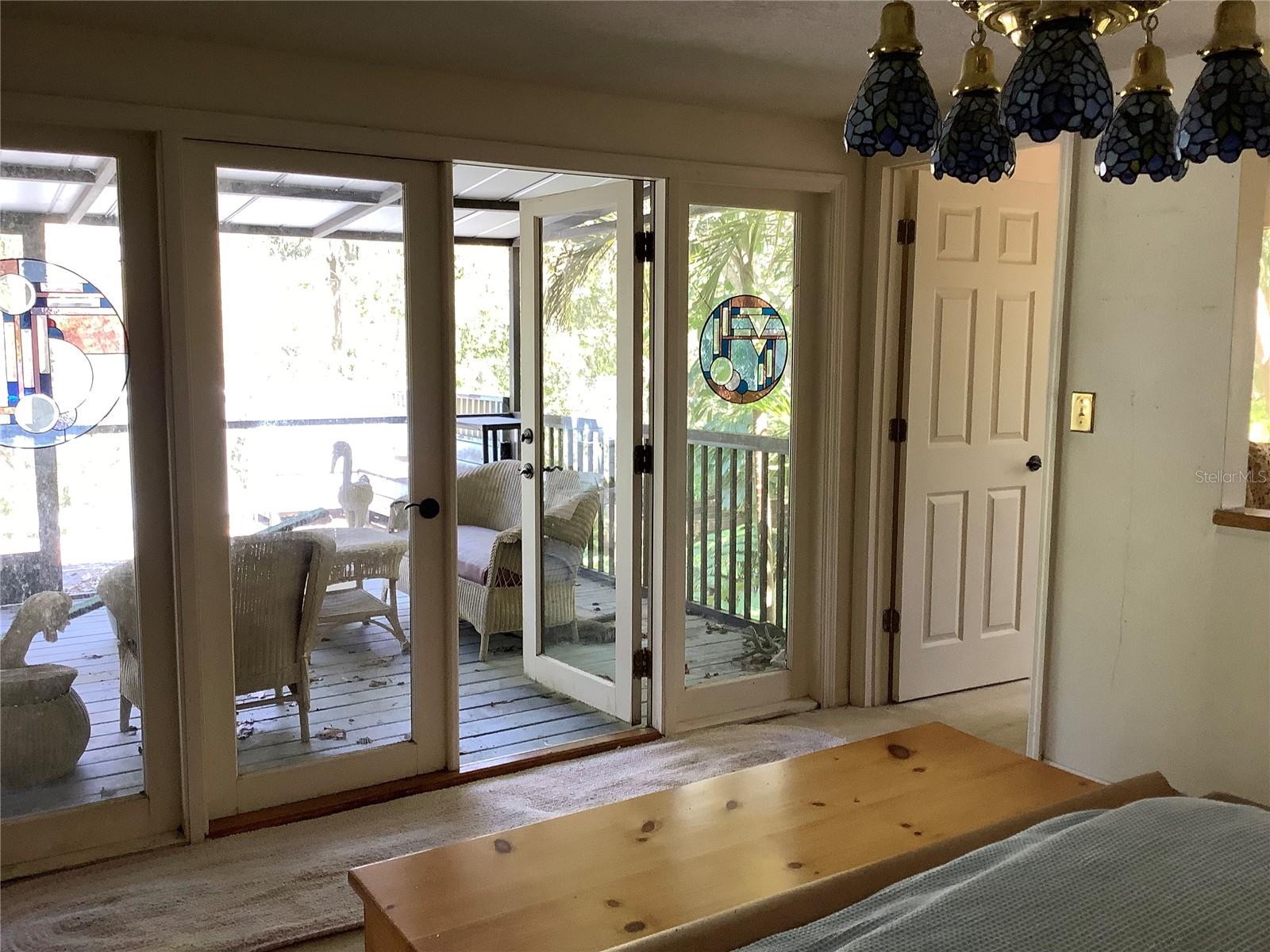 French doors to 2nd floor patio & deck