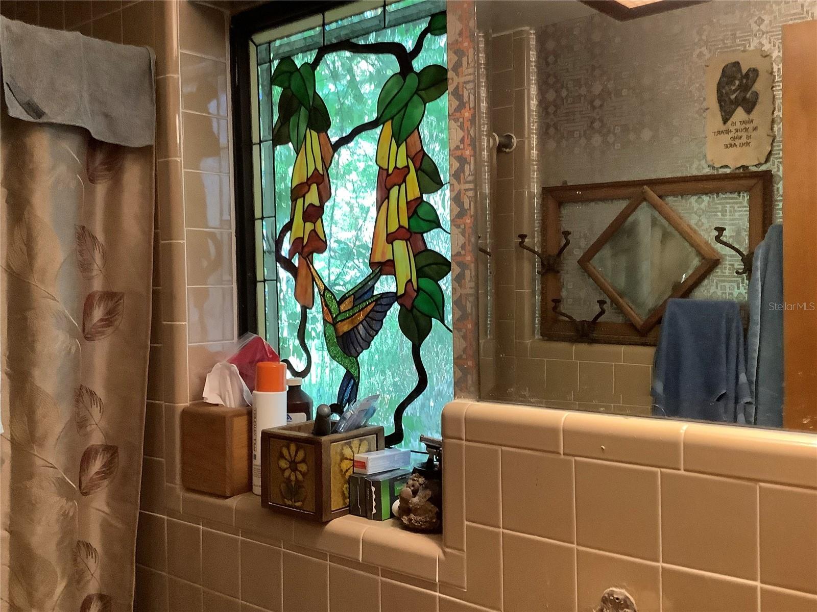 Custom stained glass - 3rd bath
