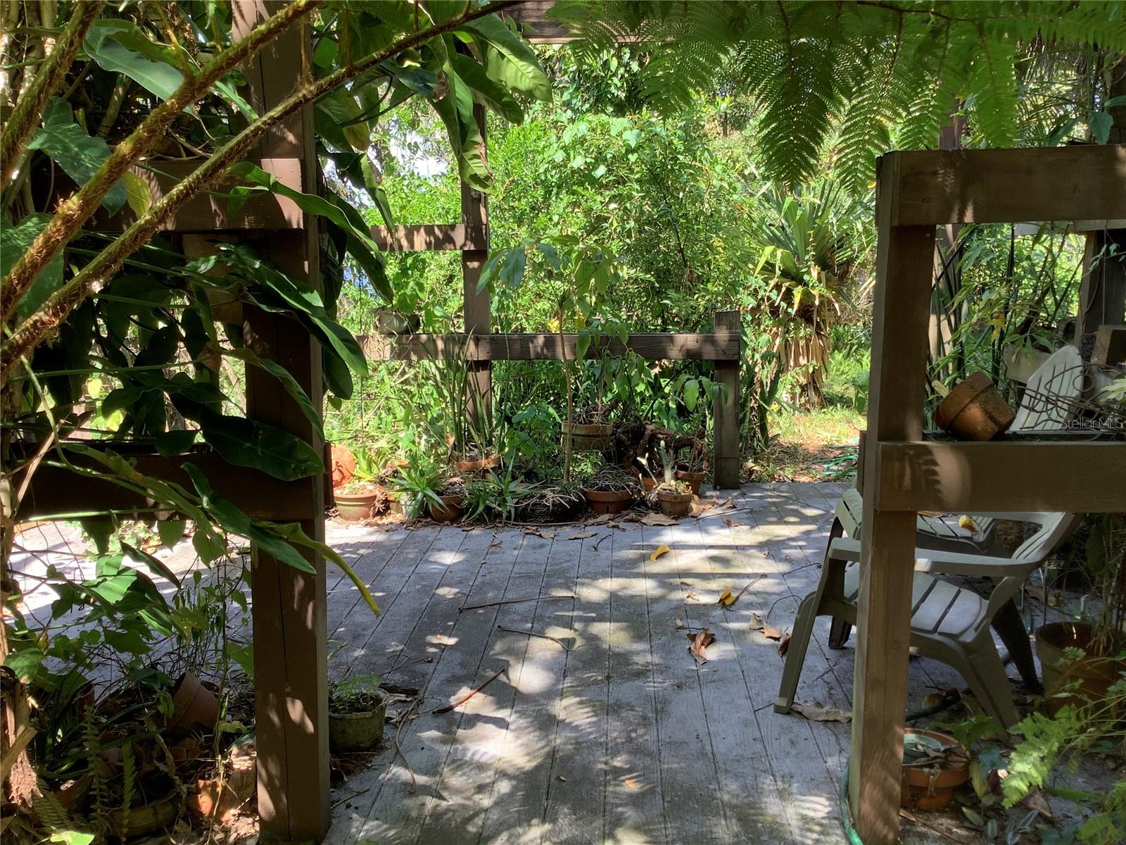 Sitting and garden area