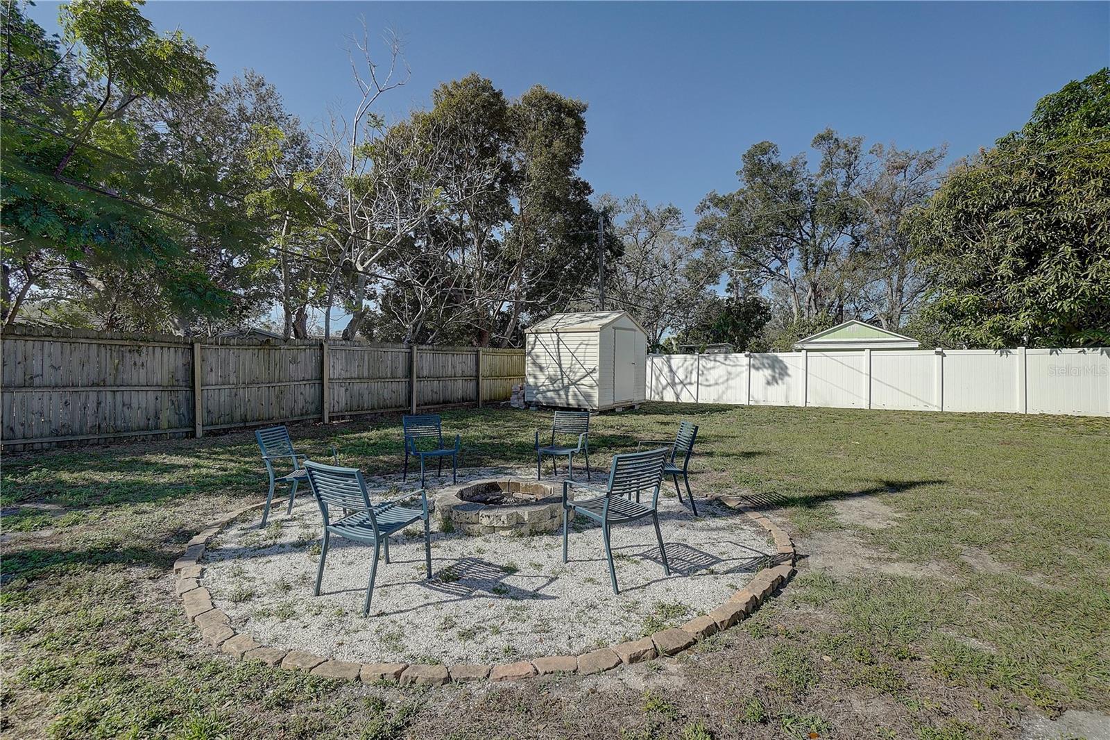 Expansive back yard