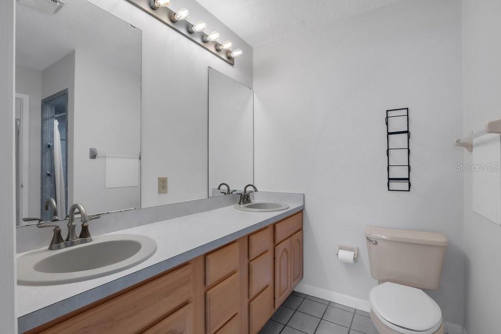 Primary Bathroom with double sinks