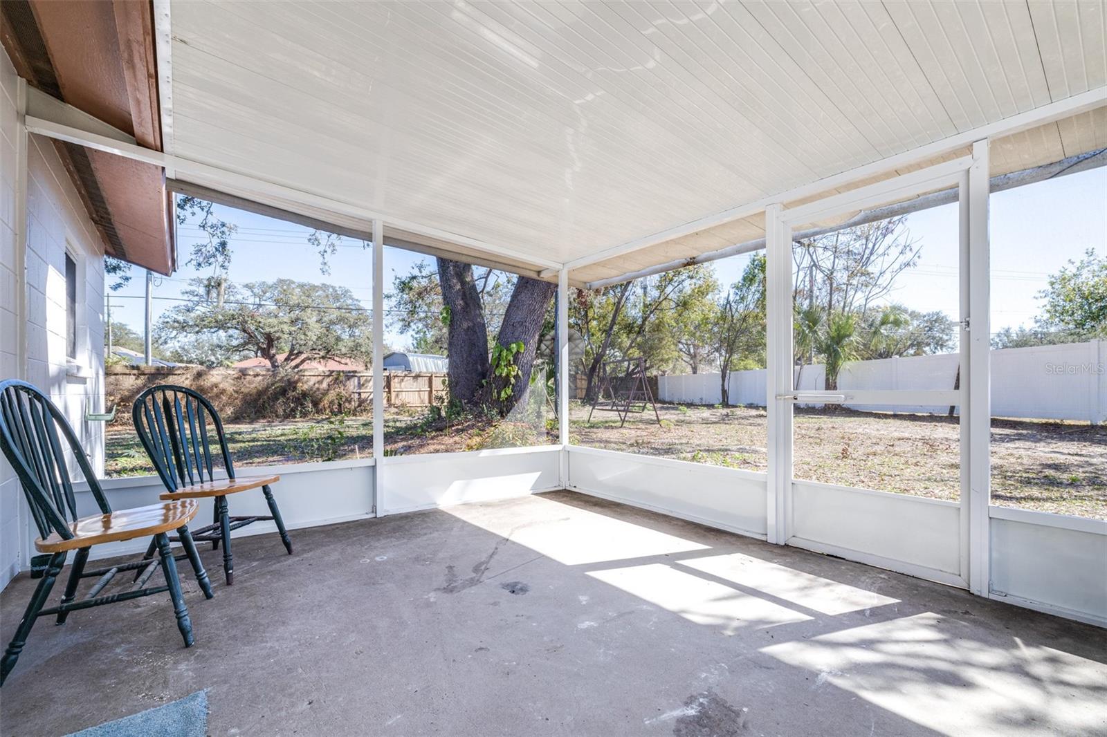 enclosed patio