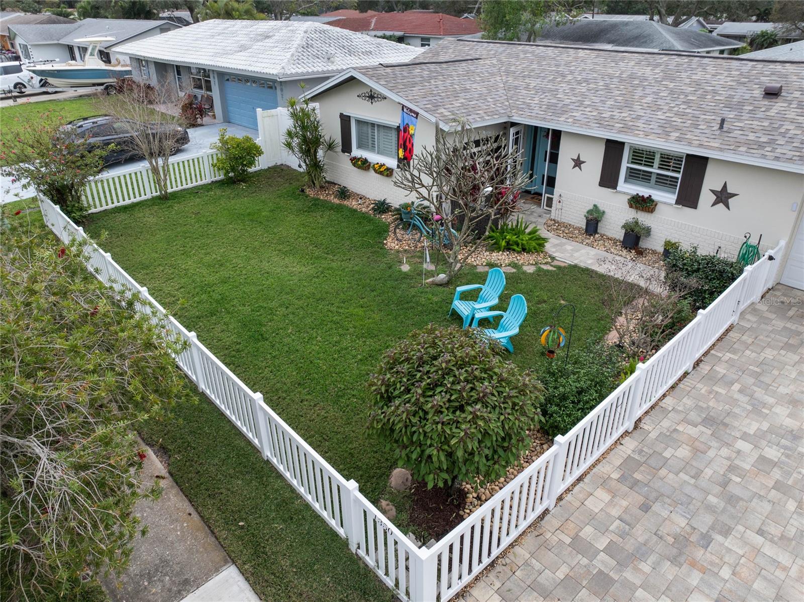 Fully Fenced in Front Yard