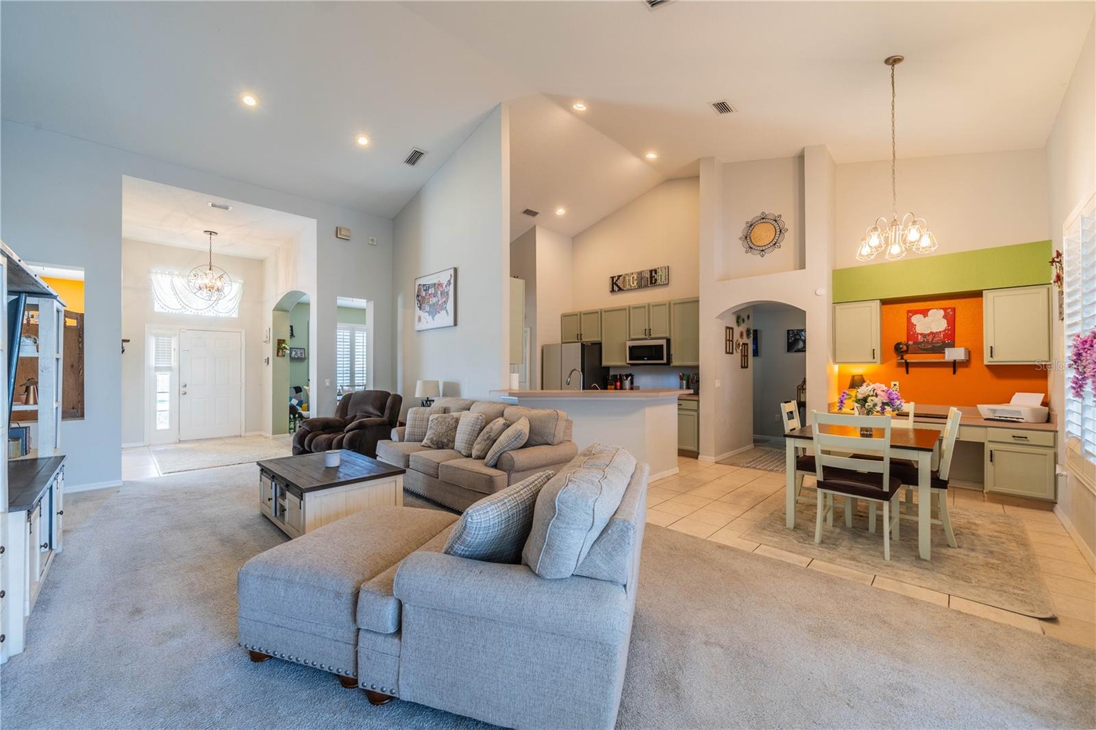 Family Room Open to Kitchen