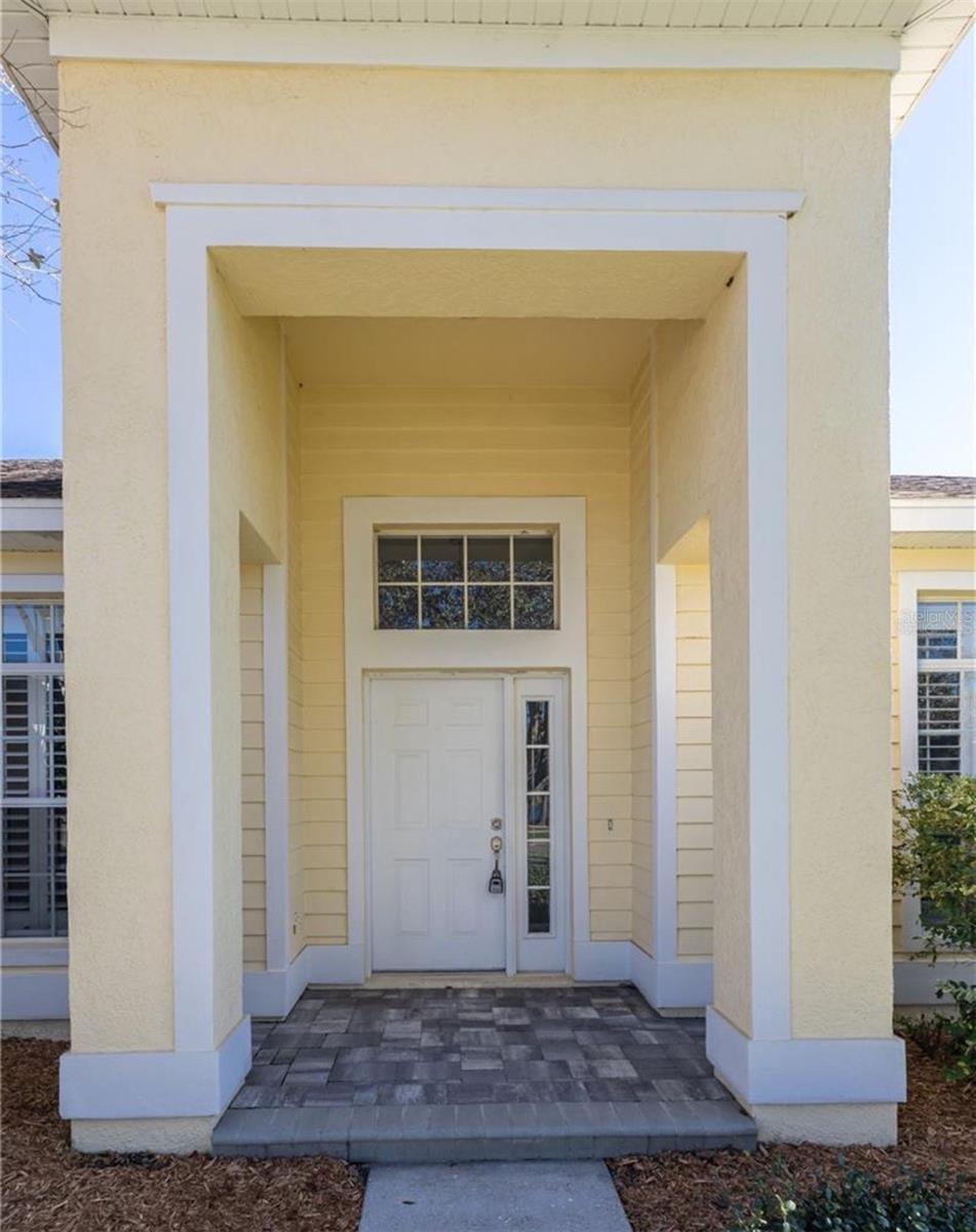 Front Entry Covered & Pavers