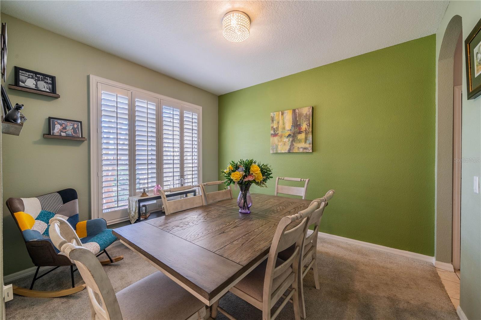 Formal Dining Room with Sutters