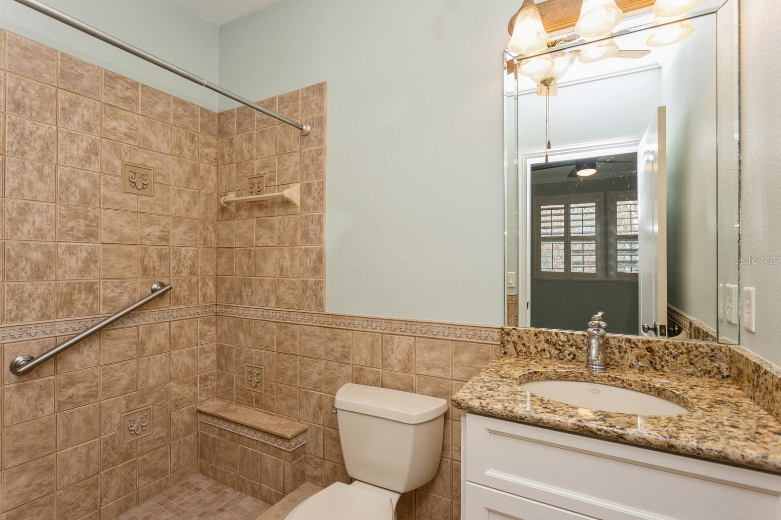 Private bath in 3rd bedroom