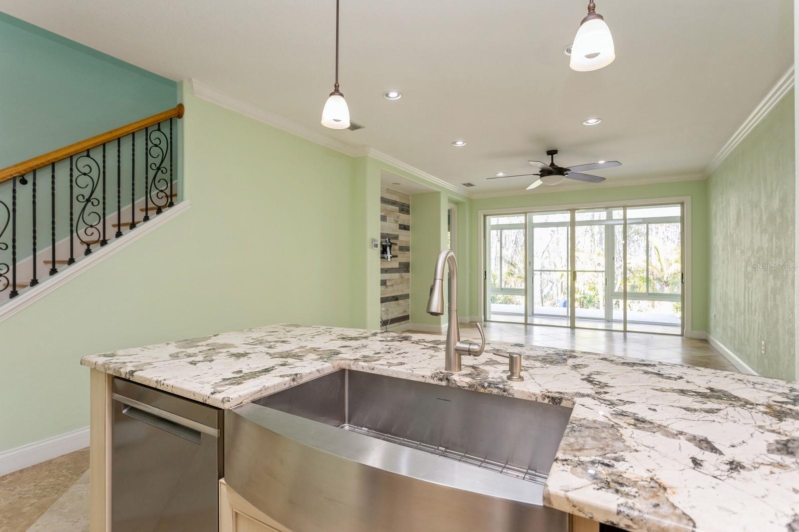 Stainless farm sink