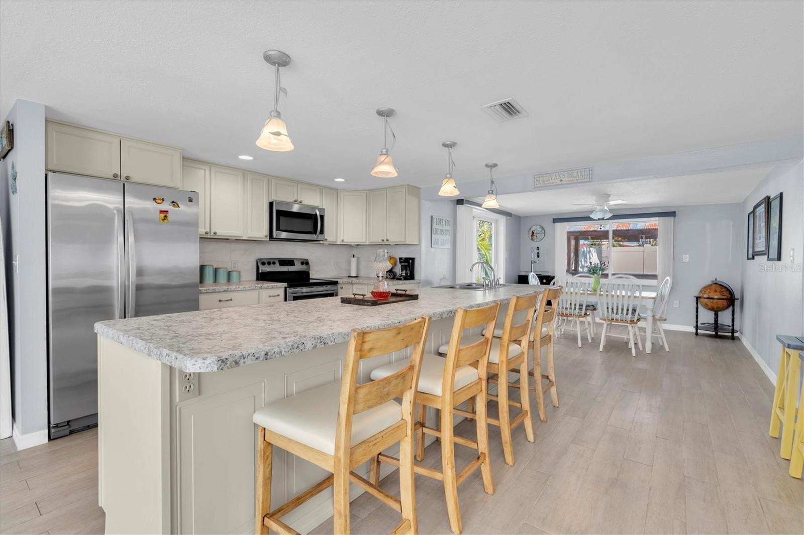 Kitchen Opens to Gathering Room