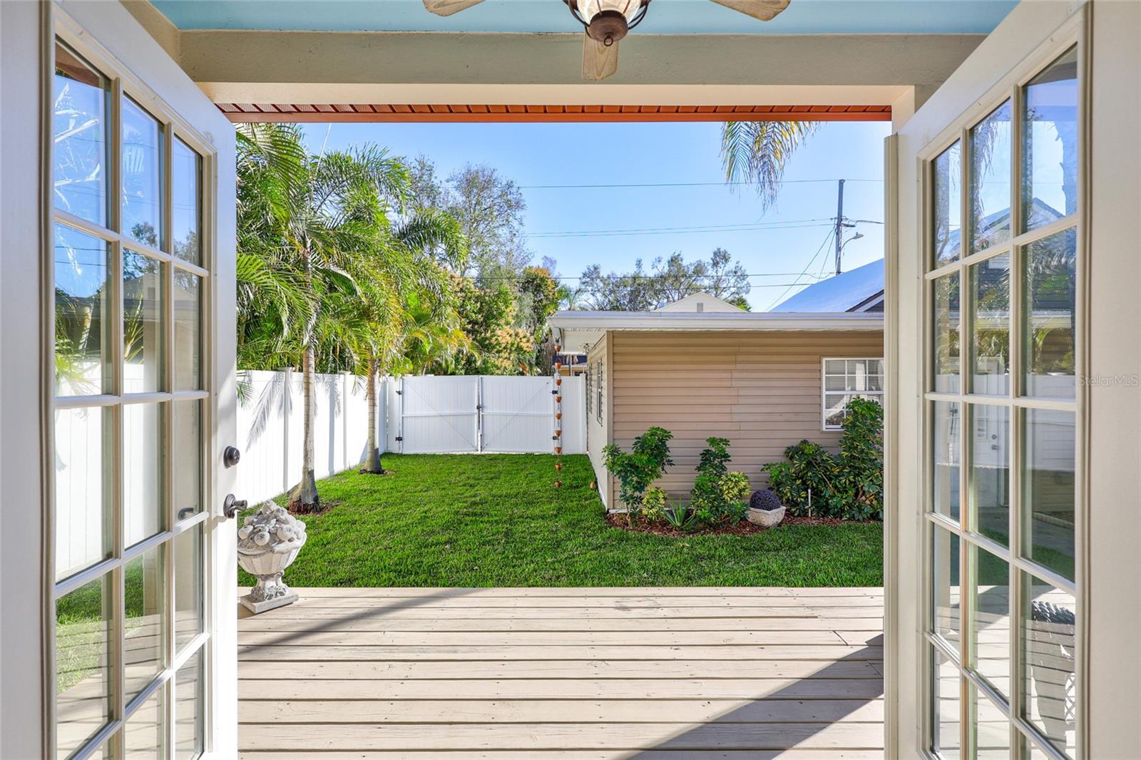 French Doors to Backyard