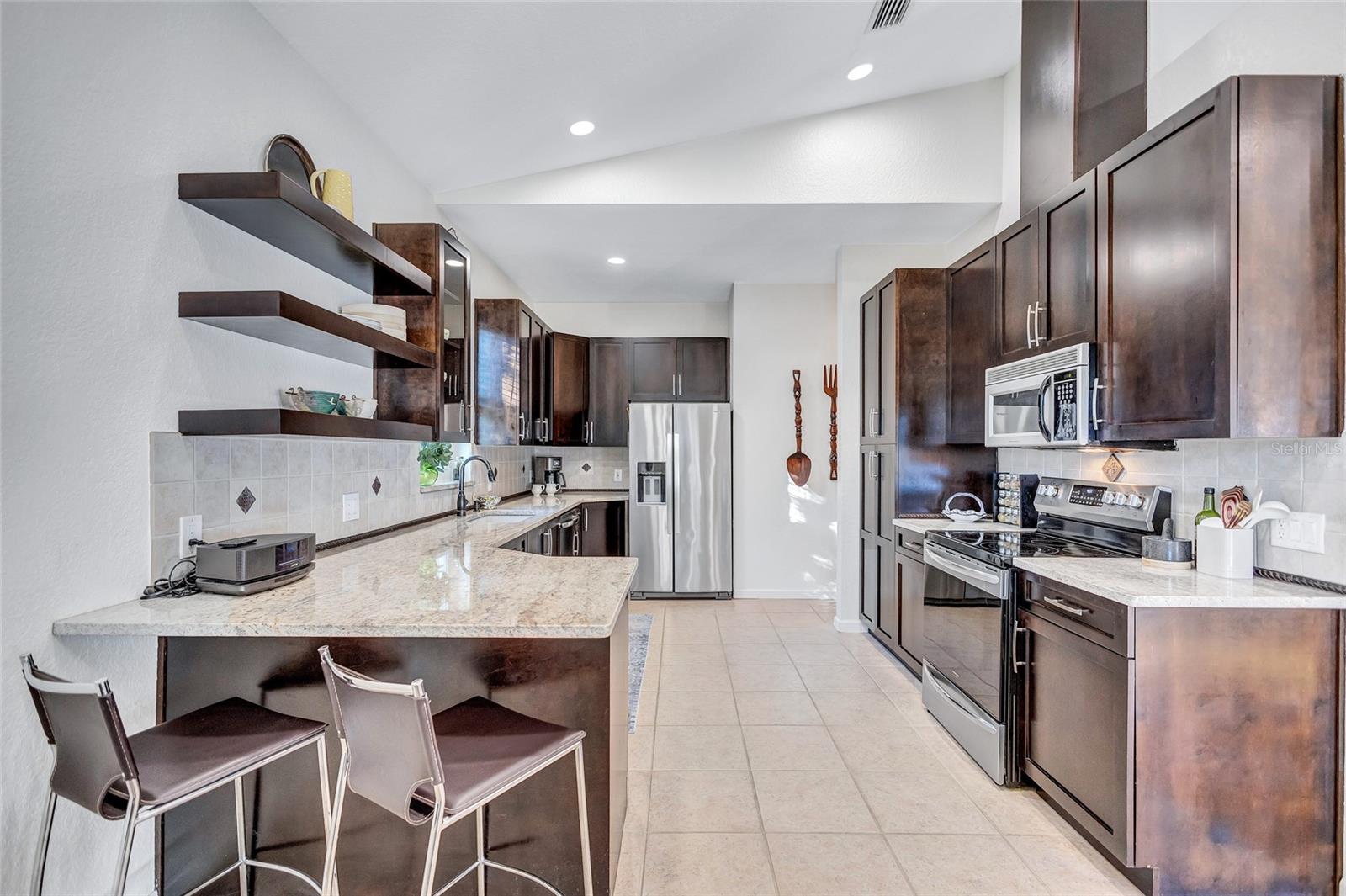 Updated Kitchen with Breakfast Bar