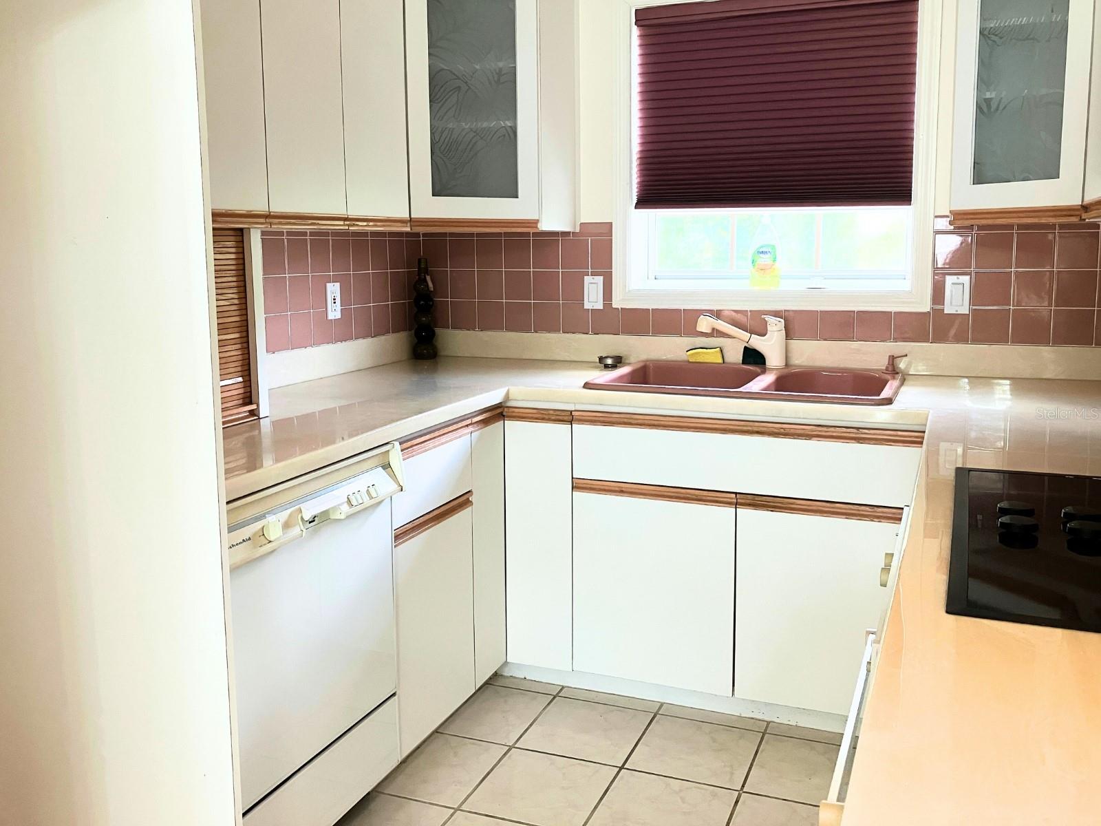 Kitchen has a lot of storage