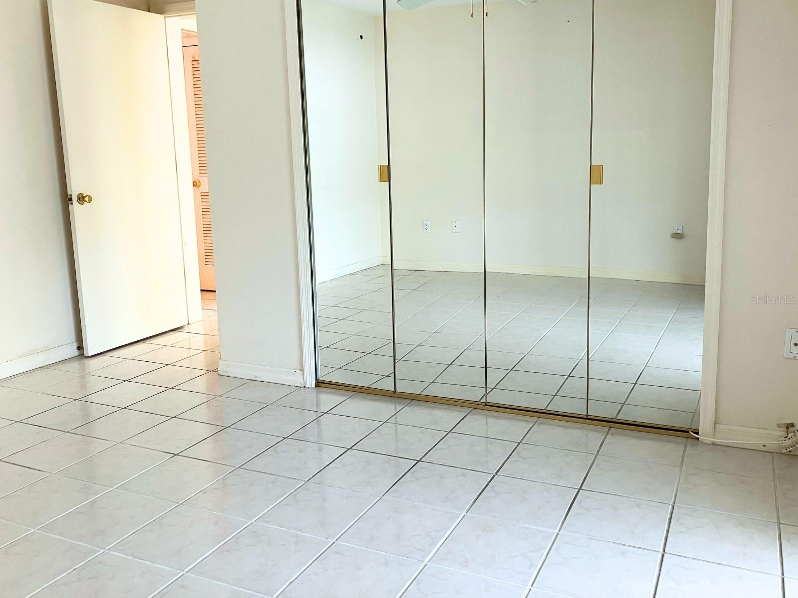Large mirrored closet