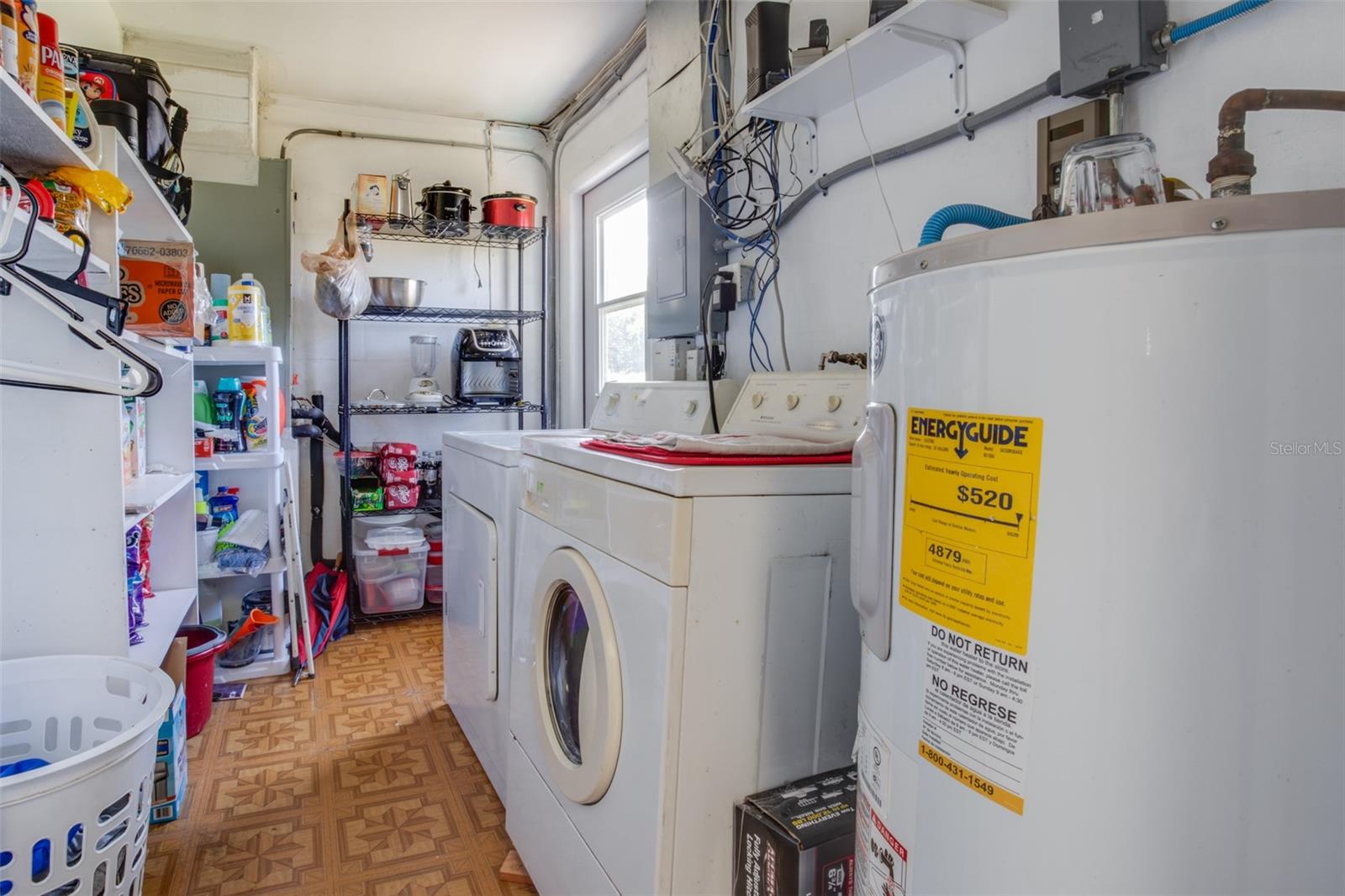 utility room with backyard access