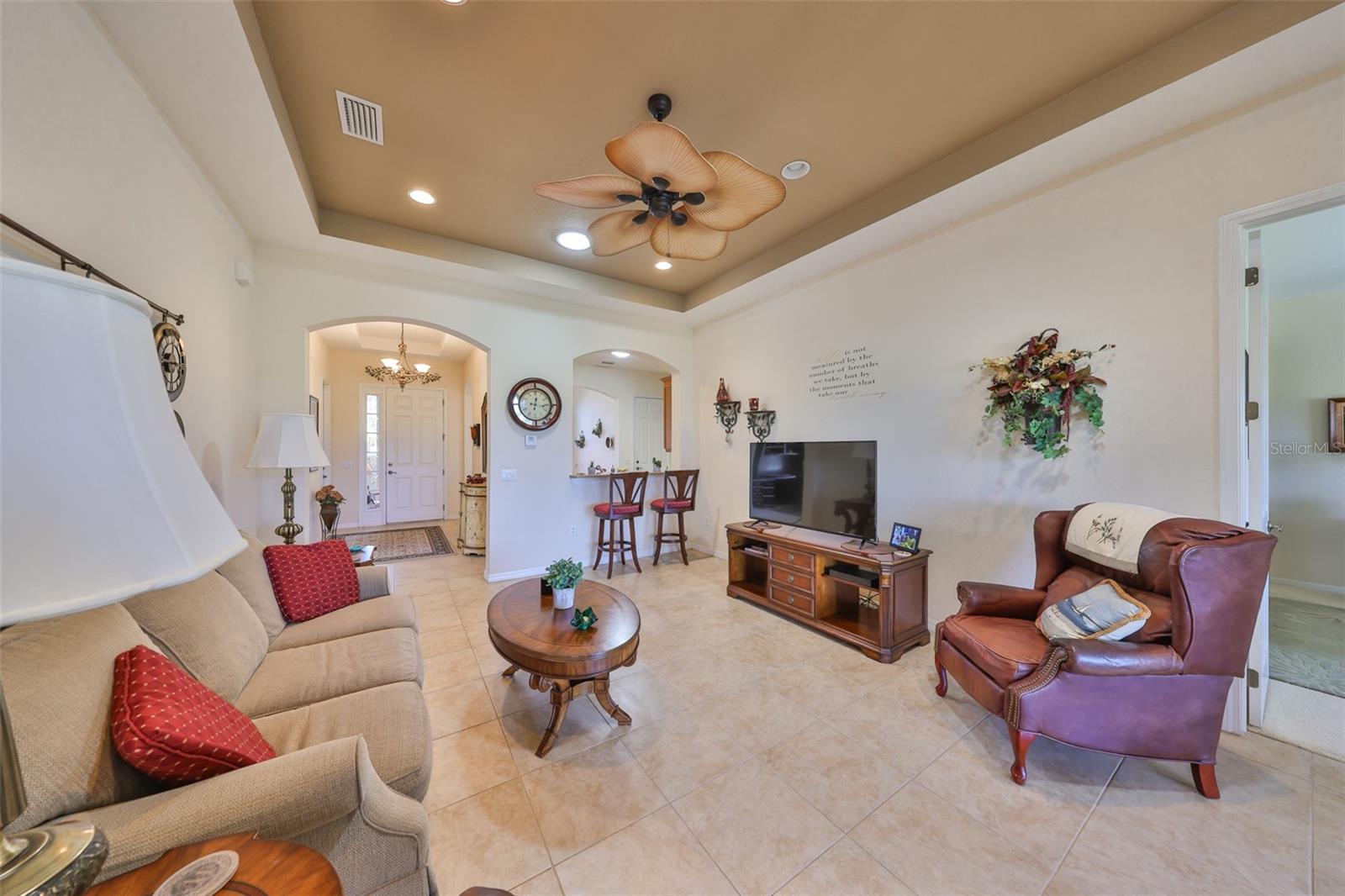 Living Room looking from the Lanai