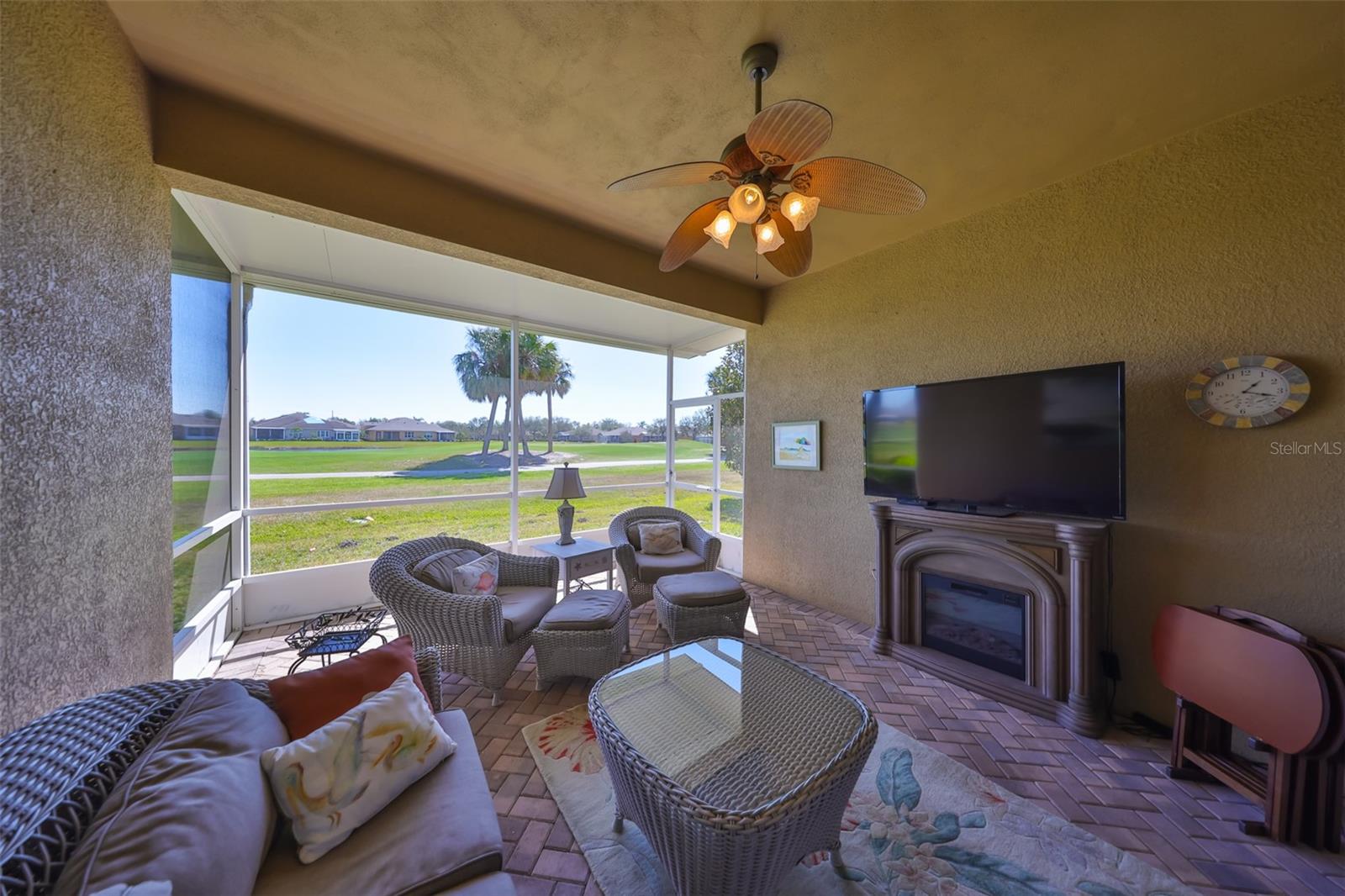 Lanai looking out to the Active Golf Course