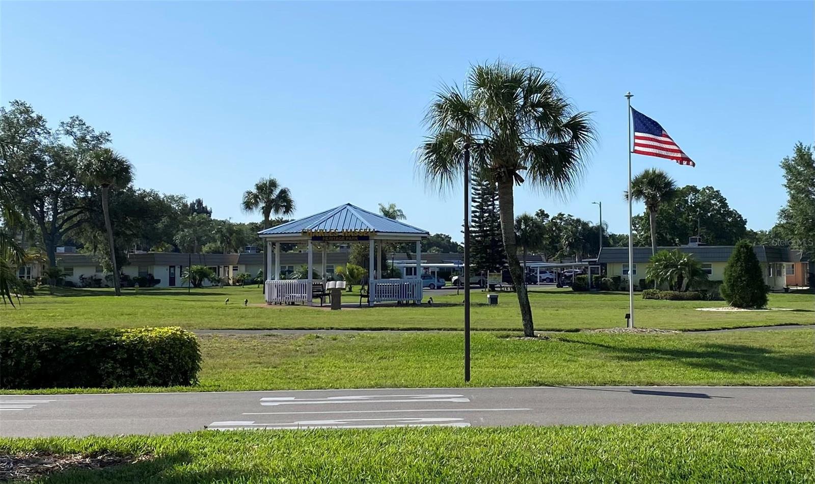 Gazebo near the North side