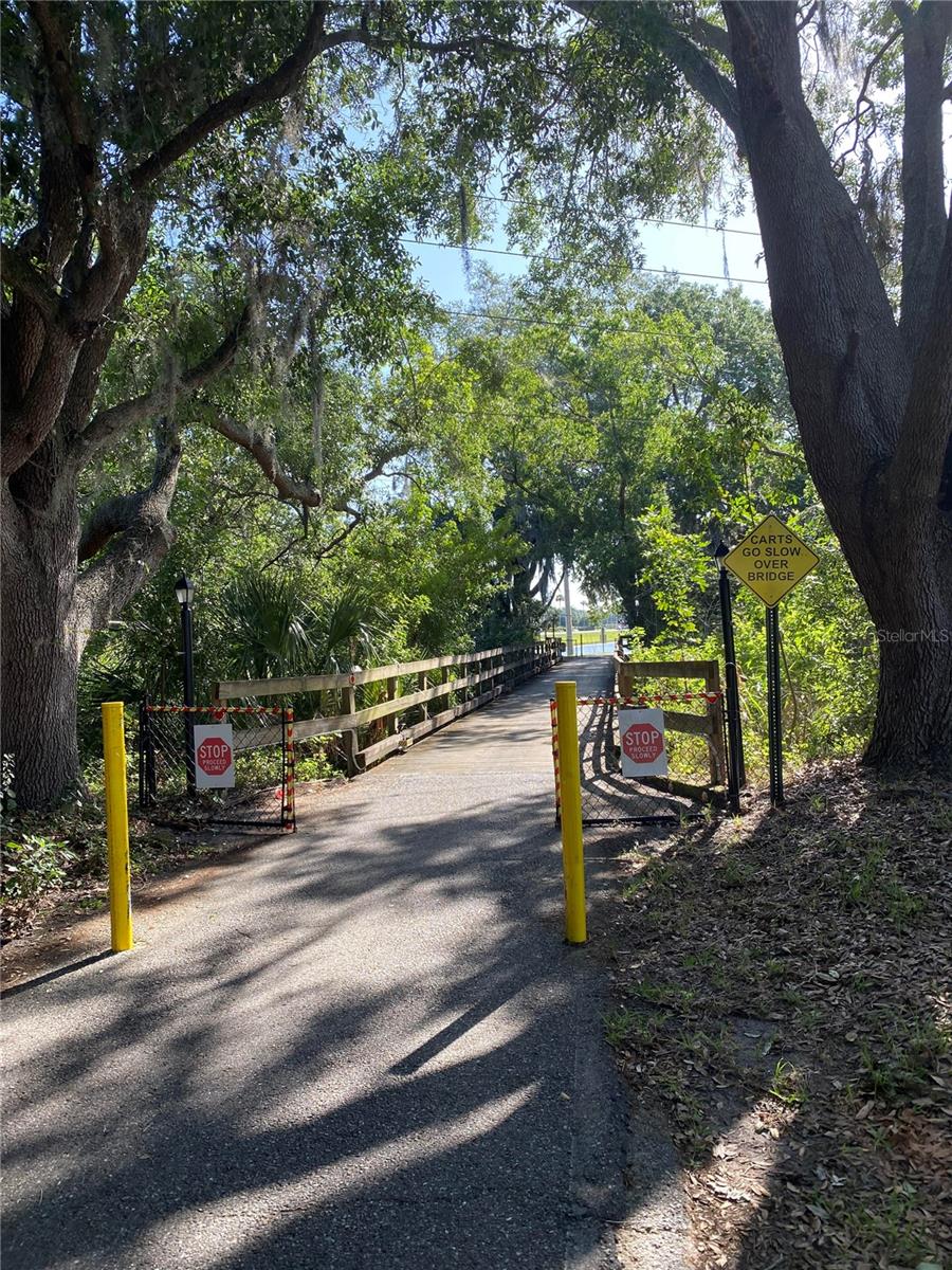 Golf Cart Bridge near North clubhouse