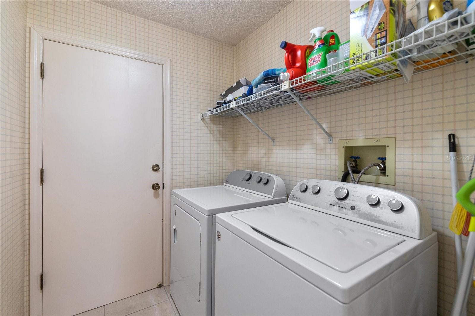 Inside laundry room