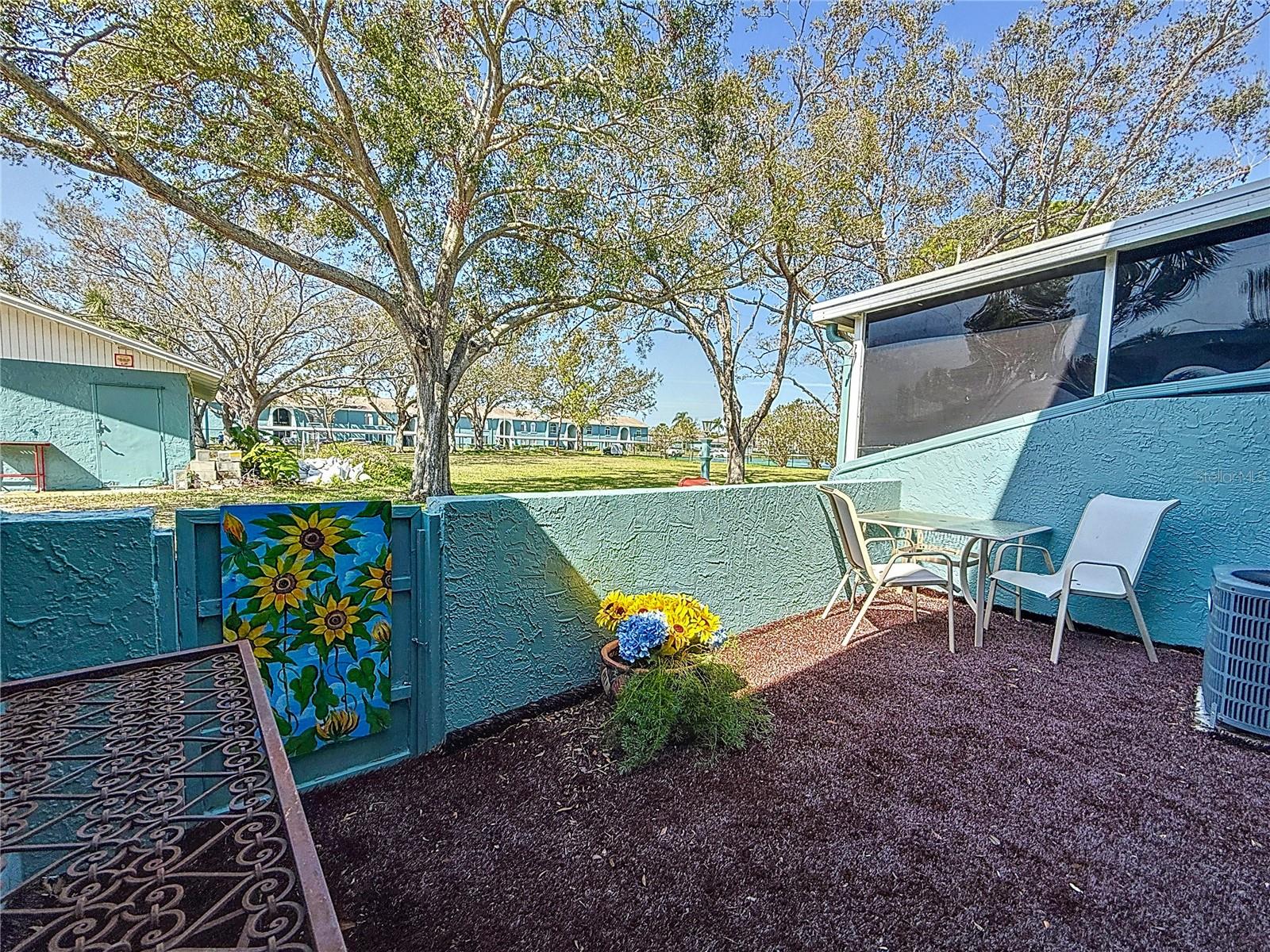 Back Patio with Lush Turf Groundcover