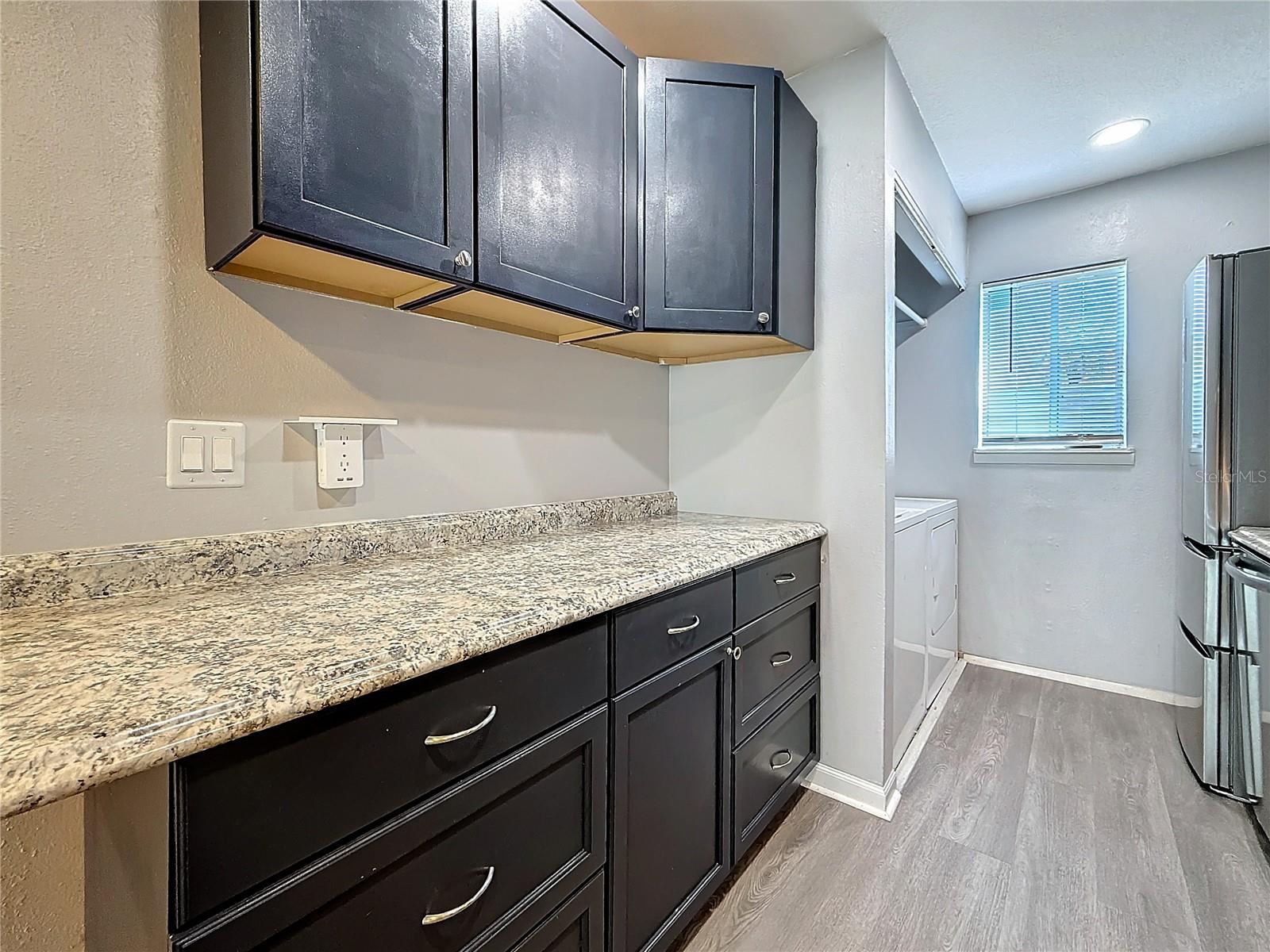 Kitchen Extra Counter and Cabinet Spaces