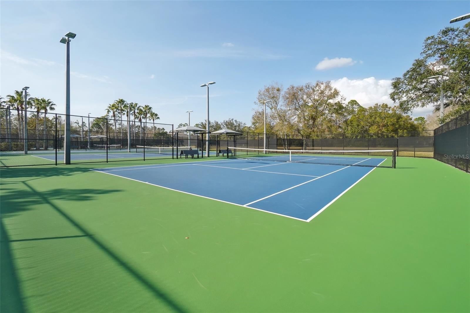 3 newly updated tennis courts