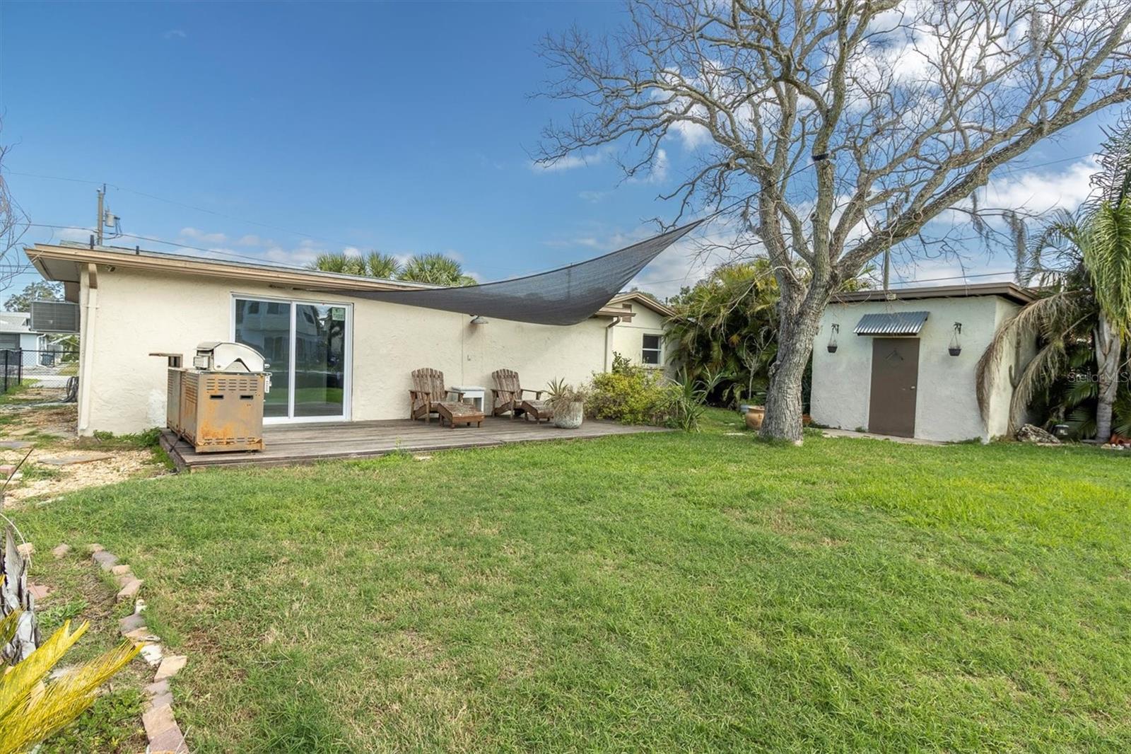 Backyard with patio