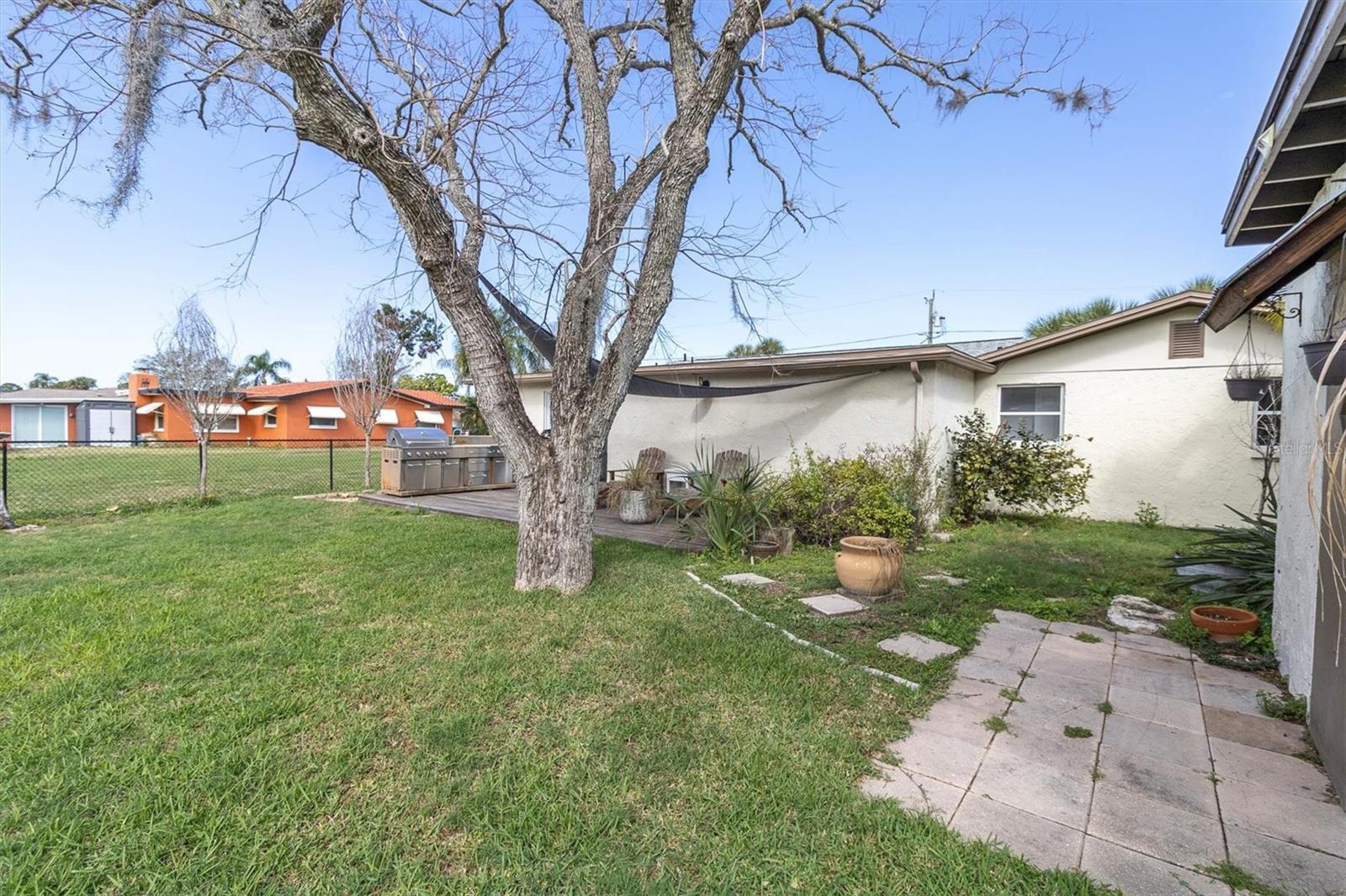 Backyard with patio