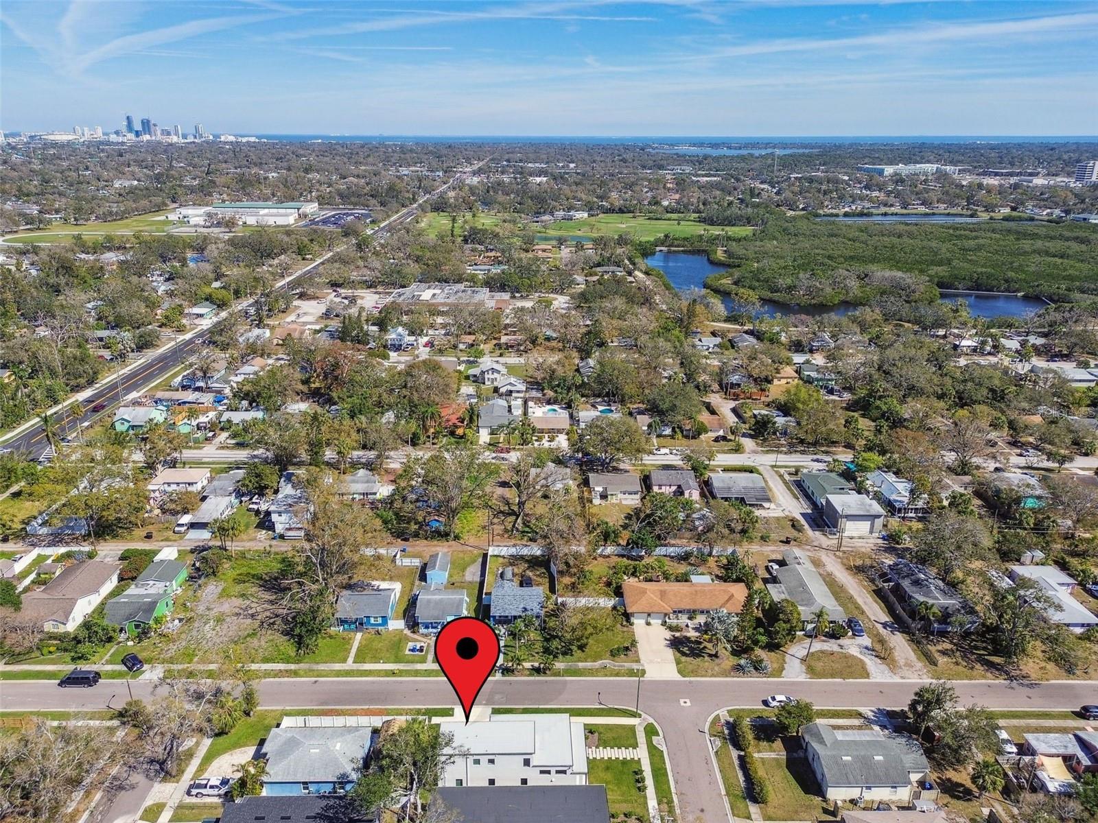 Aerial View - East - Downtown St Pete & St Pete Pier - 7 min away - Tampa Bay