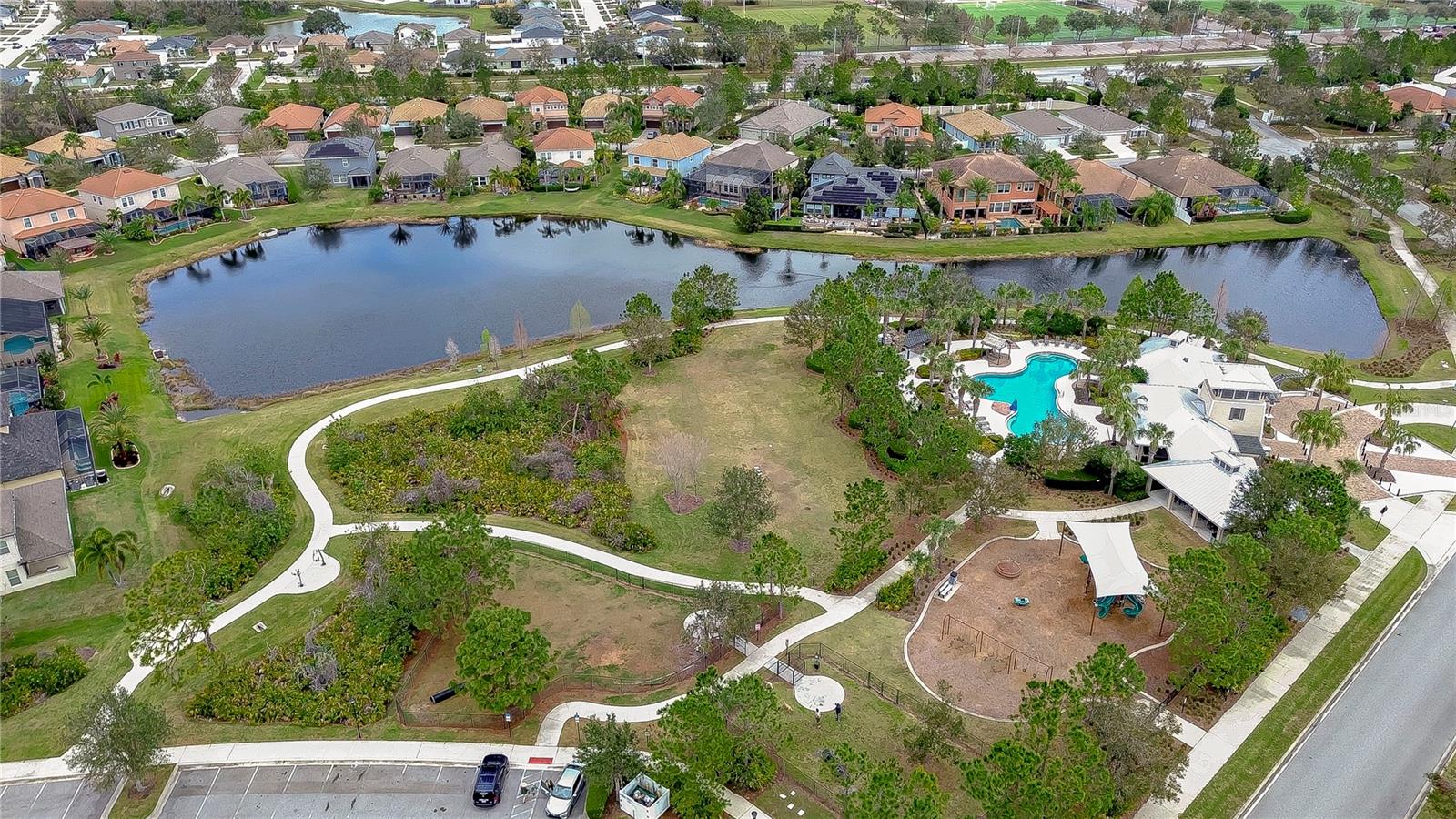 Playground and walking trails!