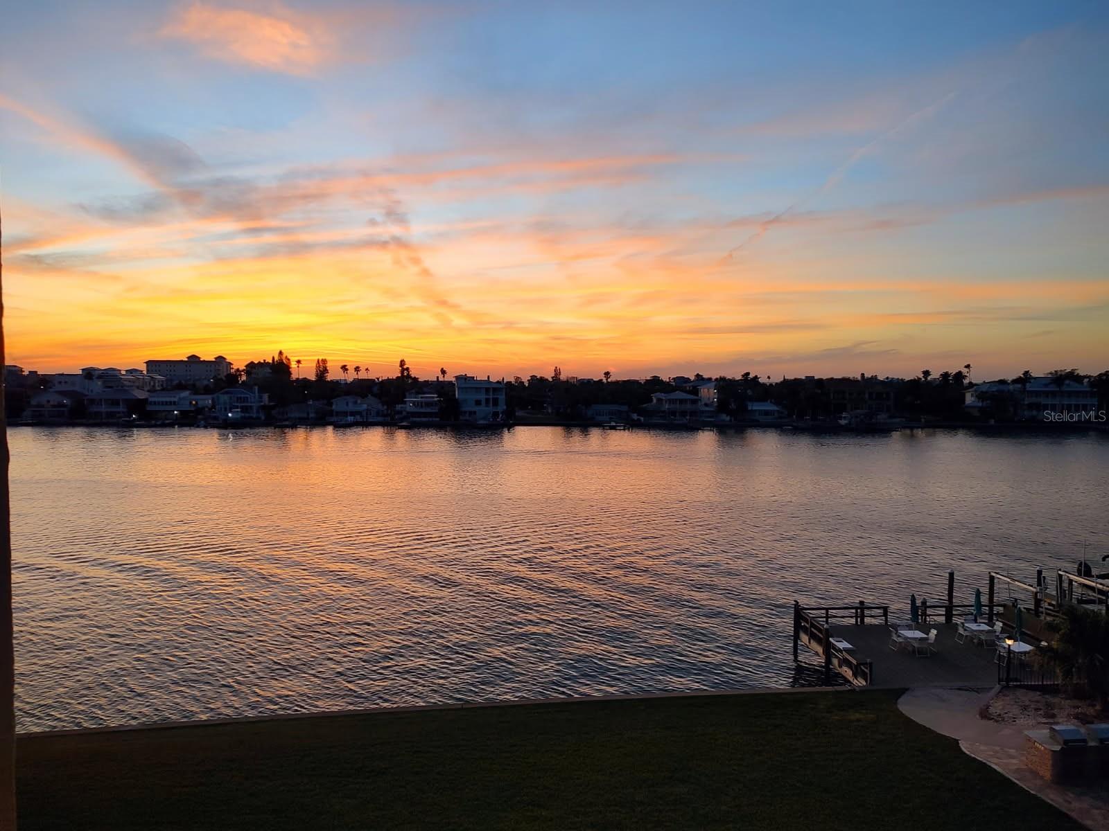 Sunset view from balcony