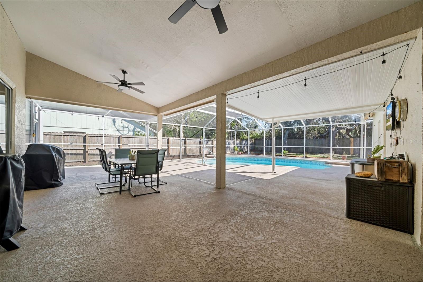 Spacious patio