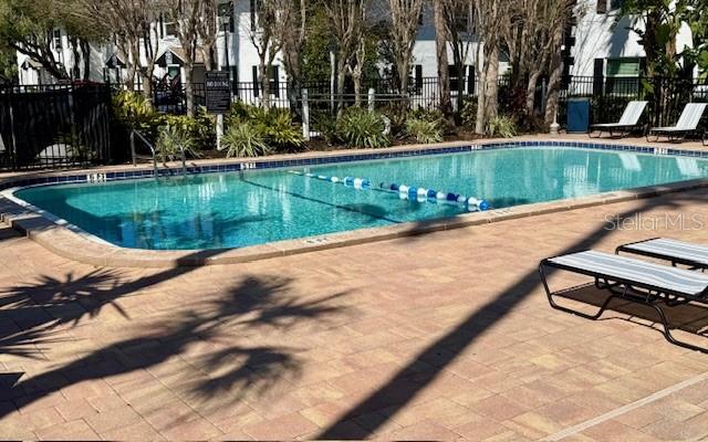 A poolside morning