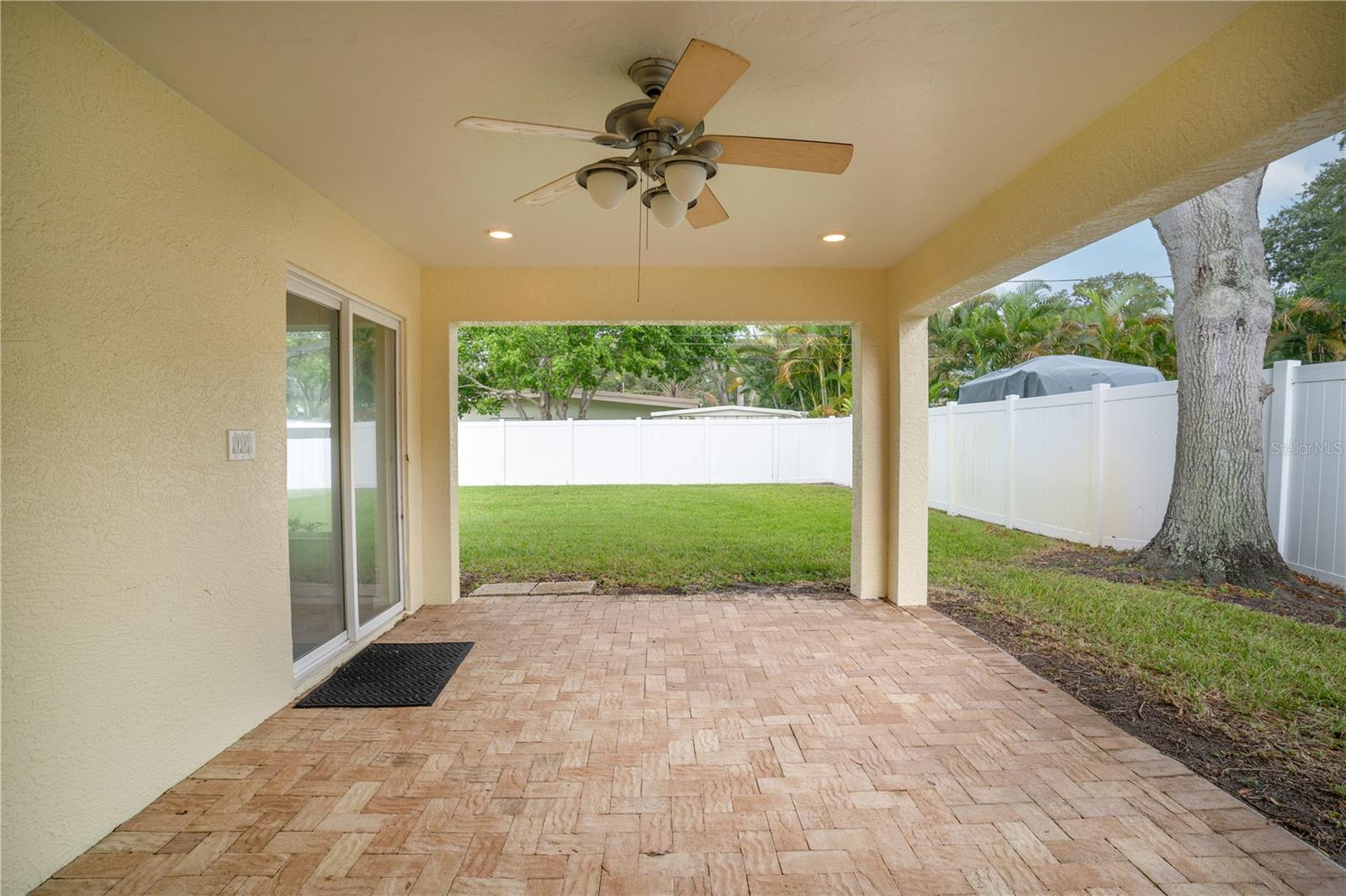 Covered back porch