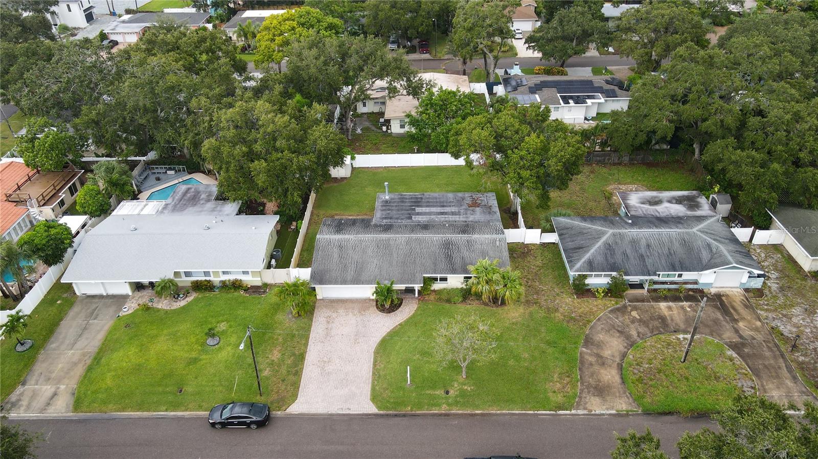 Aerial overview of home