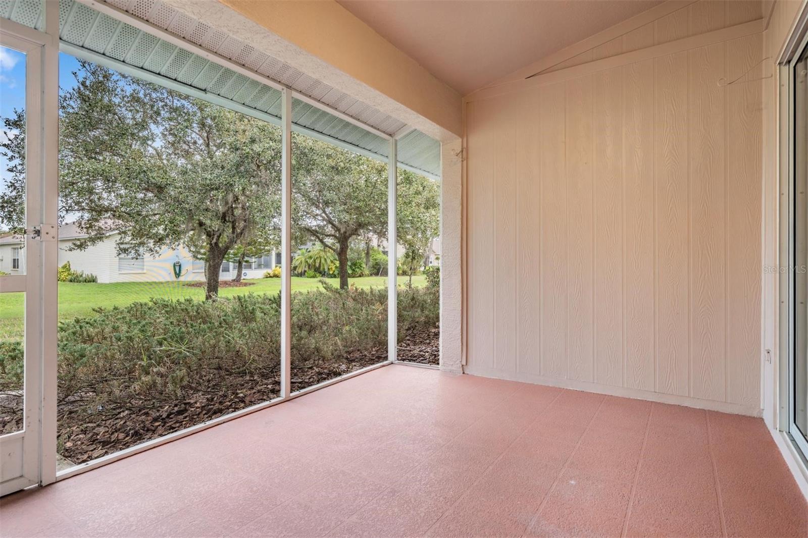 Covered patio with endless possibilities