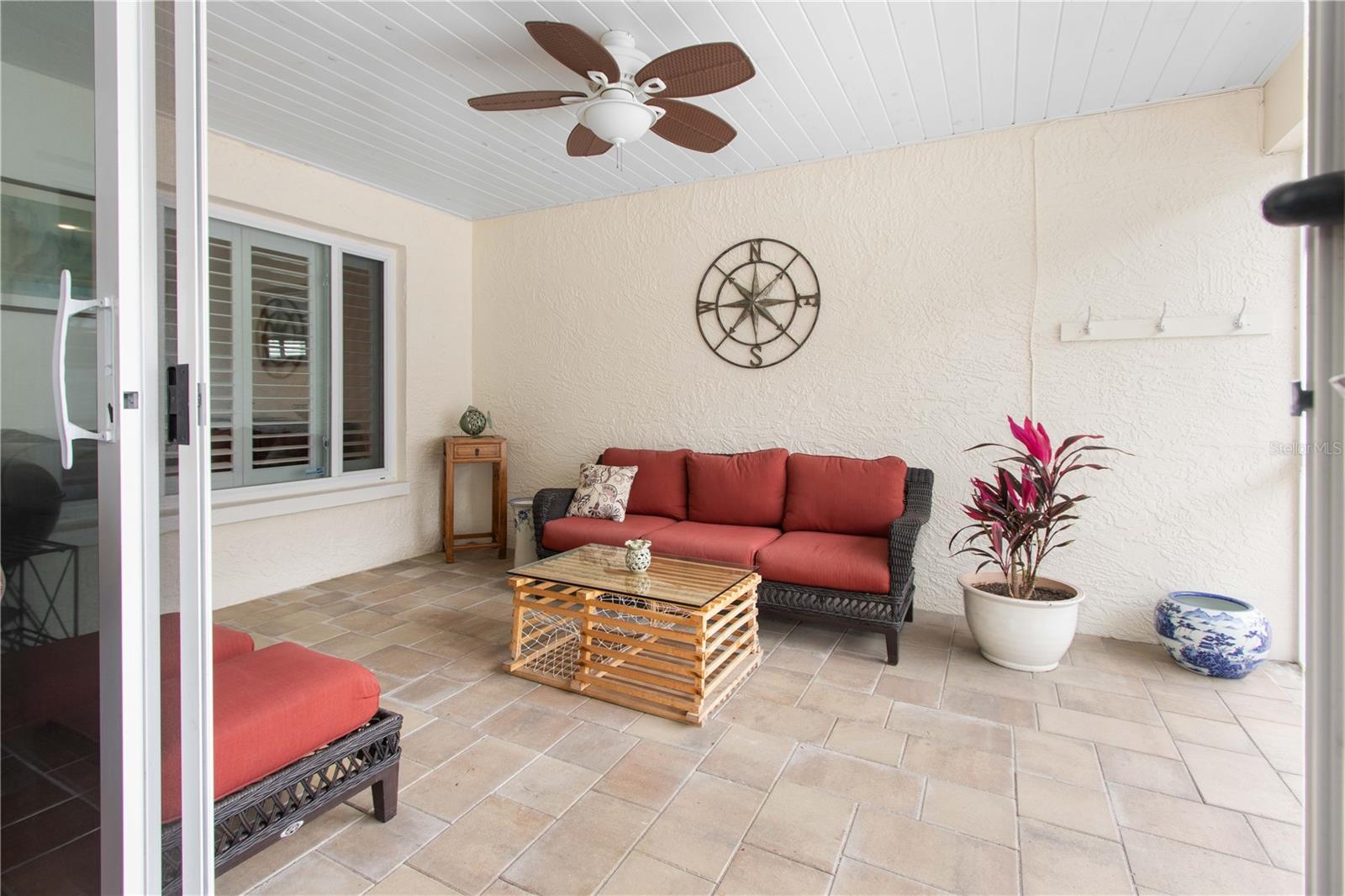 Cabana Room with fan to get out of sun